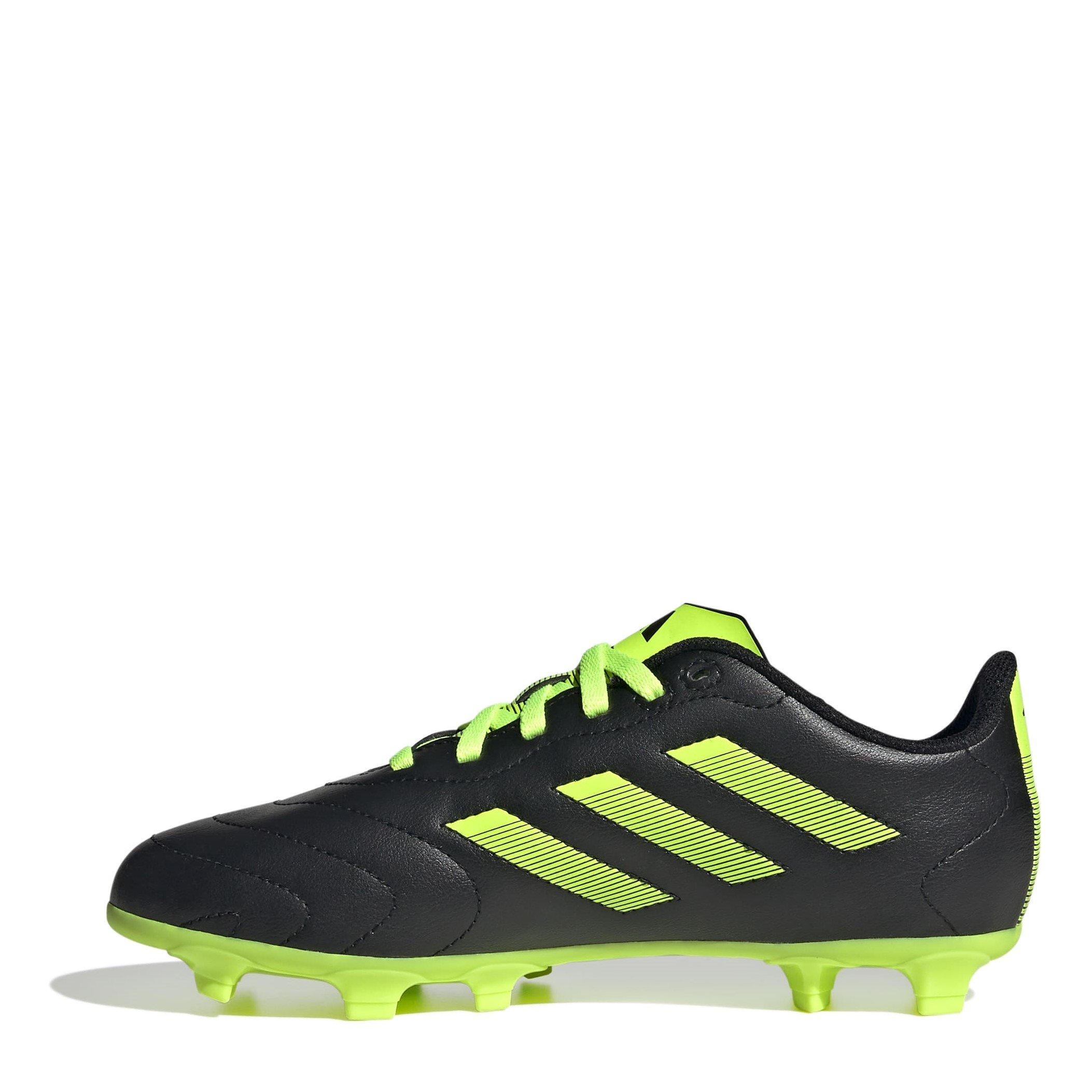 C.Black/Lemon - adidas - Goletto VIII Firm Ground Boots Childrens - 2