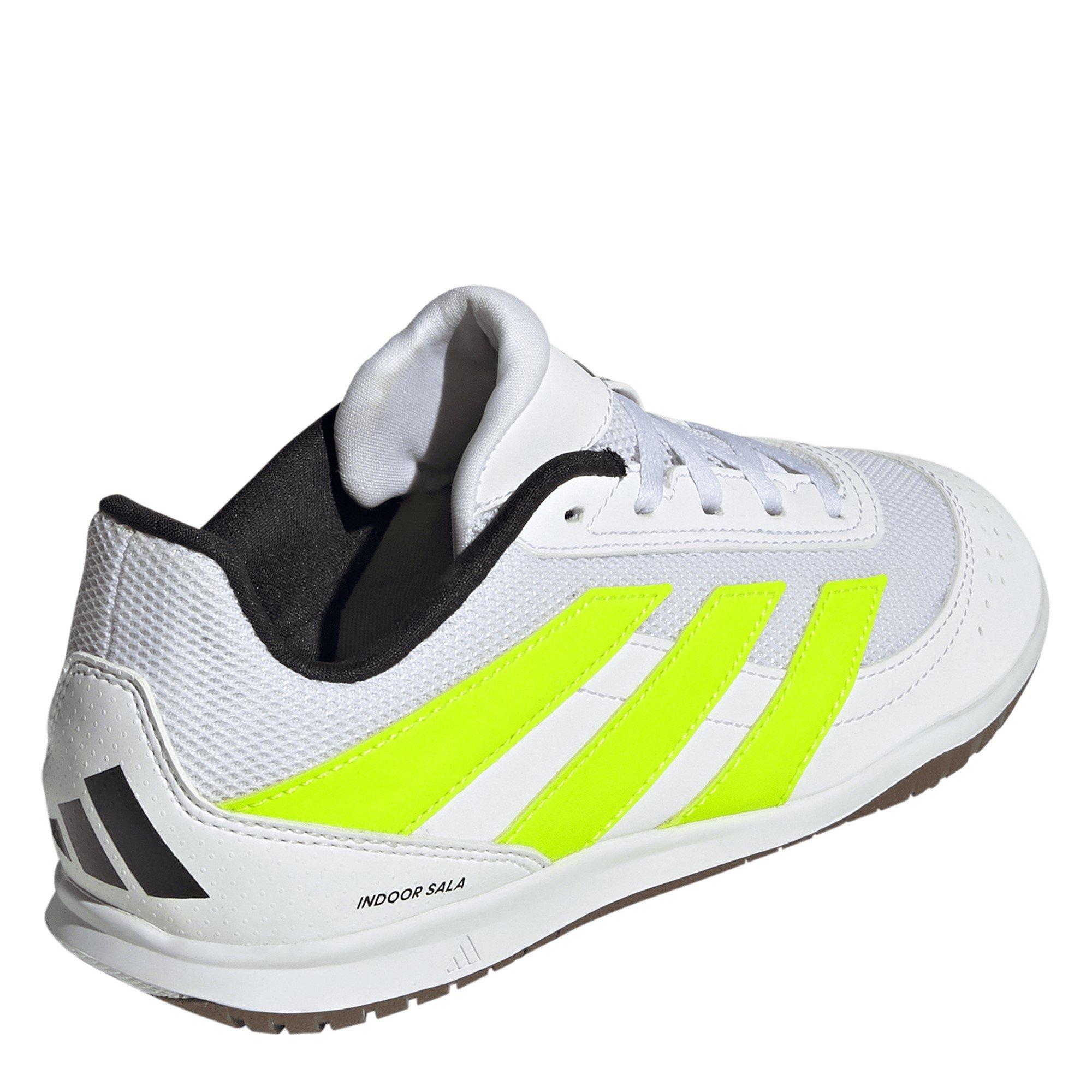 Wht/Lemon/Blk - adidas - Predator Club Sala Juniors Indoor Football Boots - 4