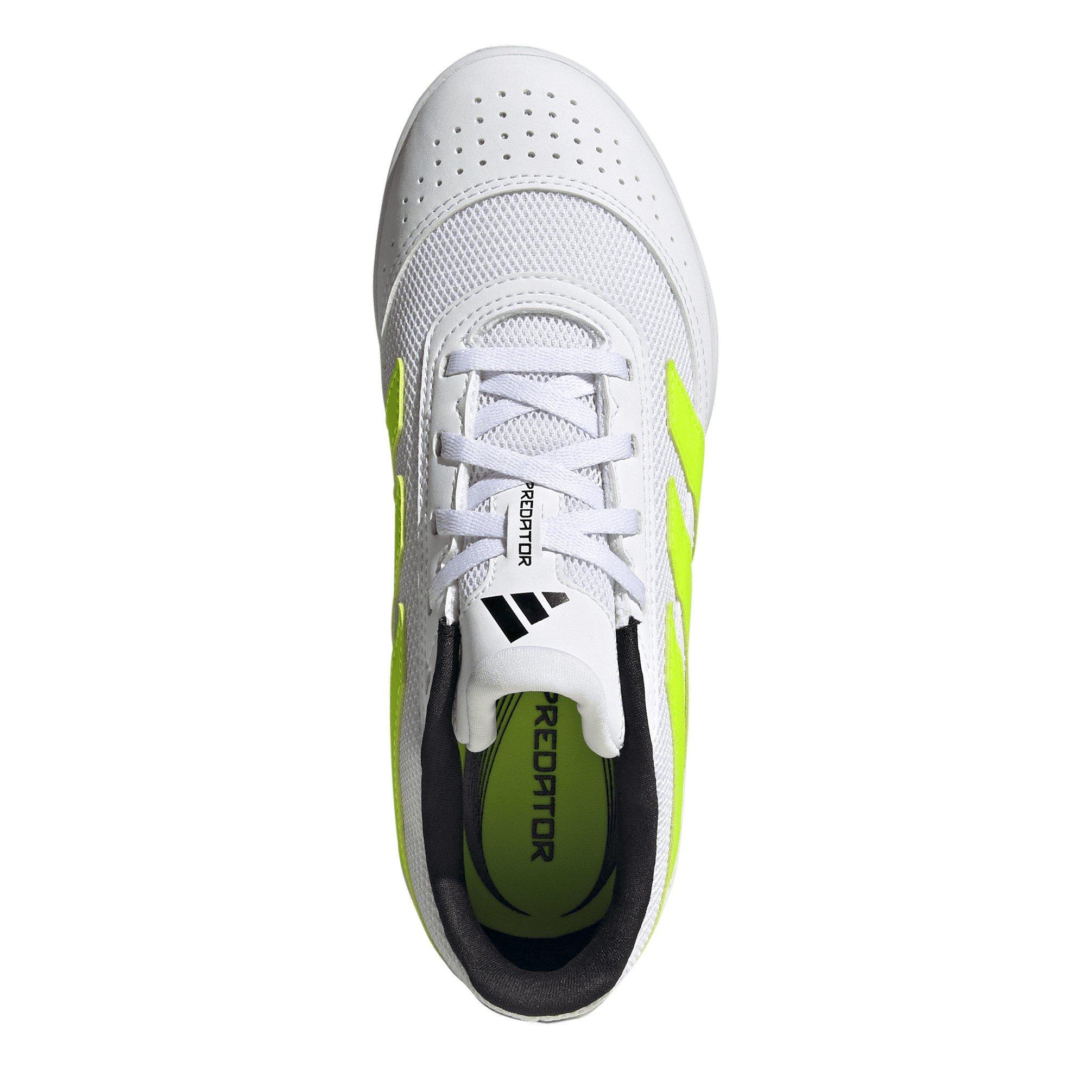 Wht/Lemon/Blk - adidas - Predator Club Sala Juniors Indoor Football Boots - 5