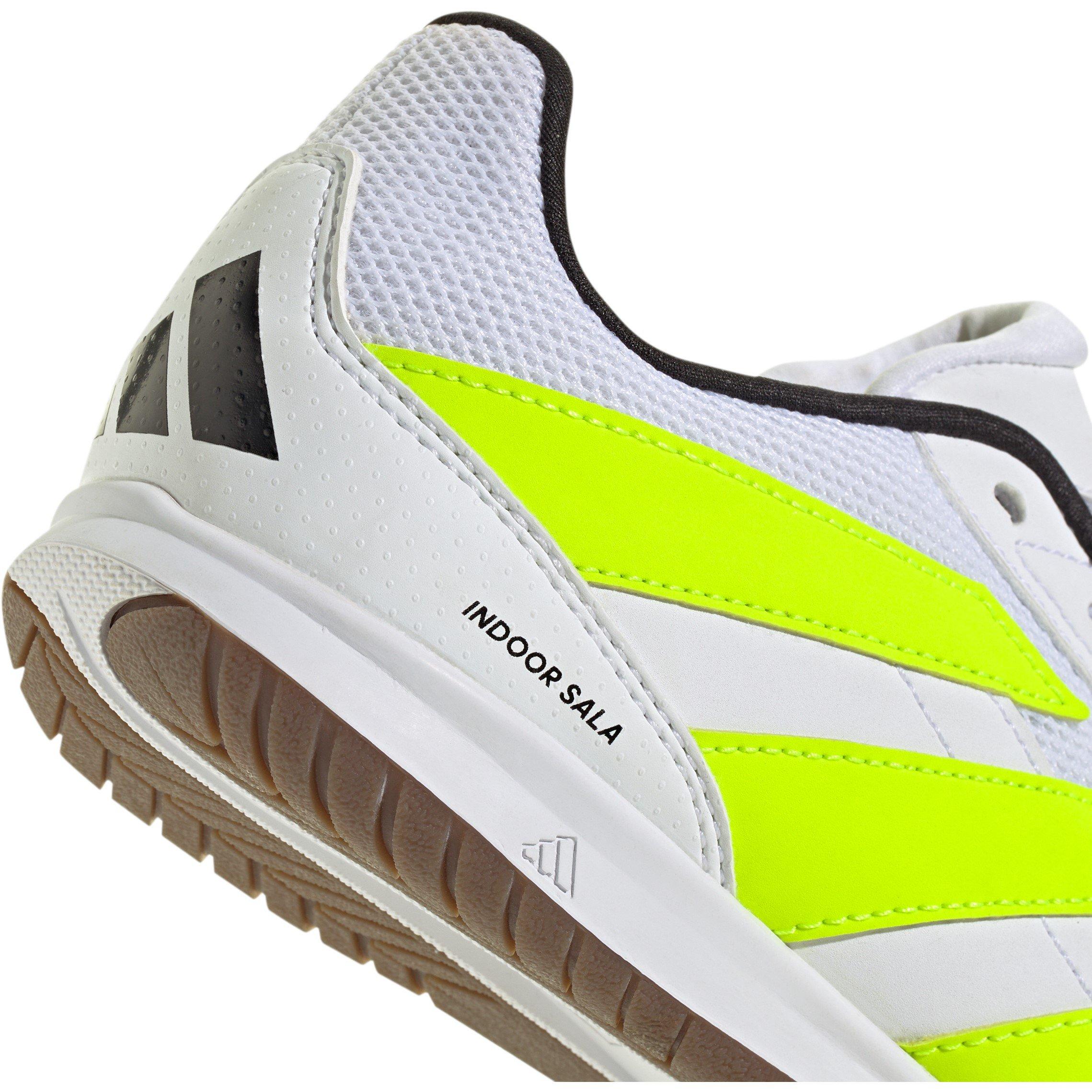 Wht/Lemon/Blk - adidas - Predator Club Sala Juniors Indoor Football Boots - 8