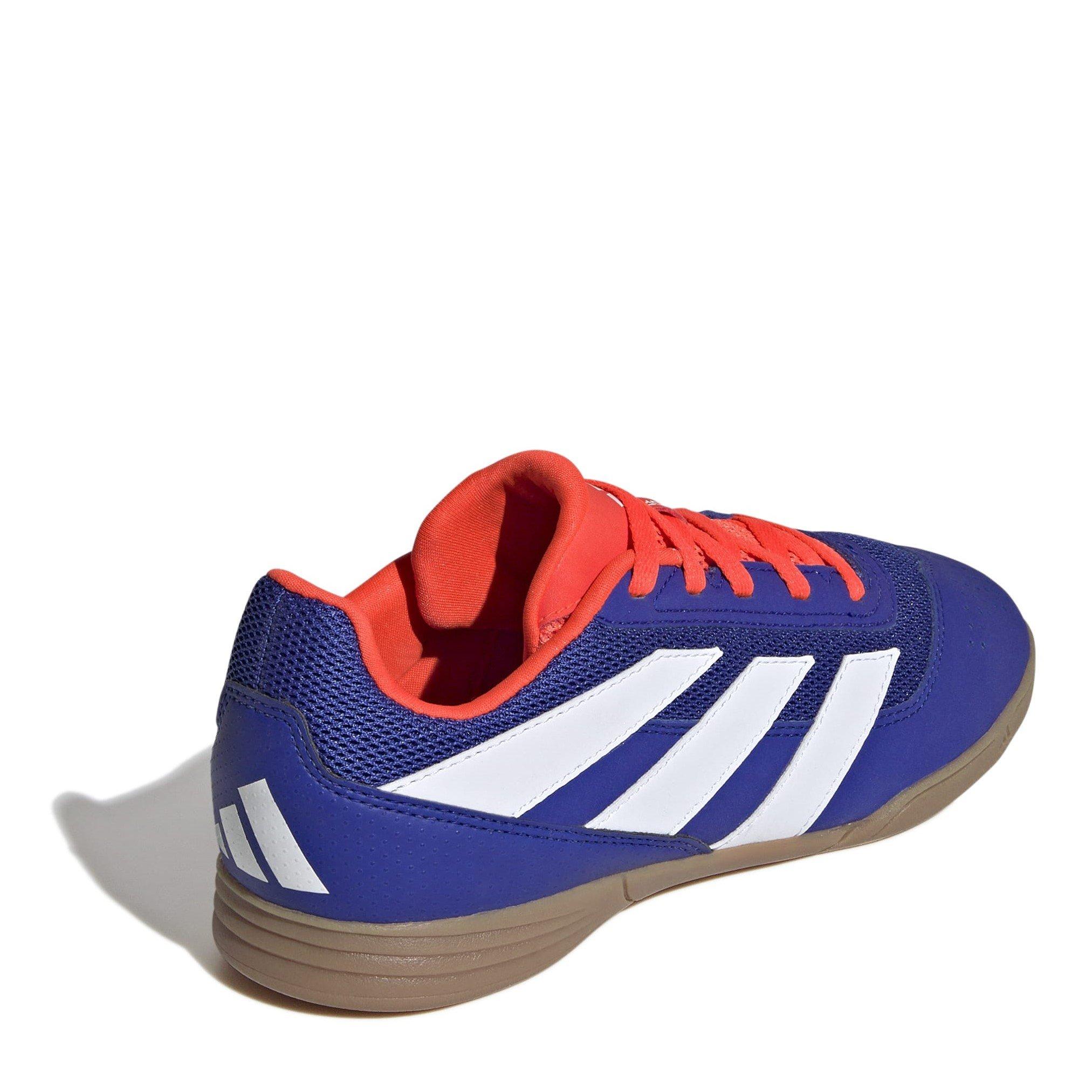 Wht/LucBlue/Red - adidas - Predator Club Sala Juniors Indoor Football Boots - 4