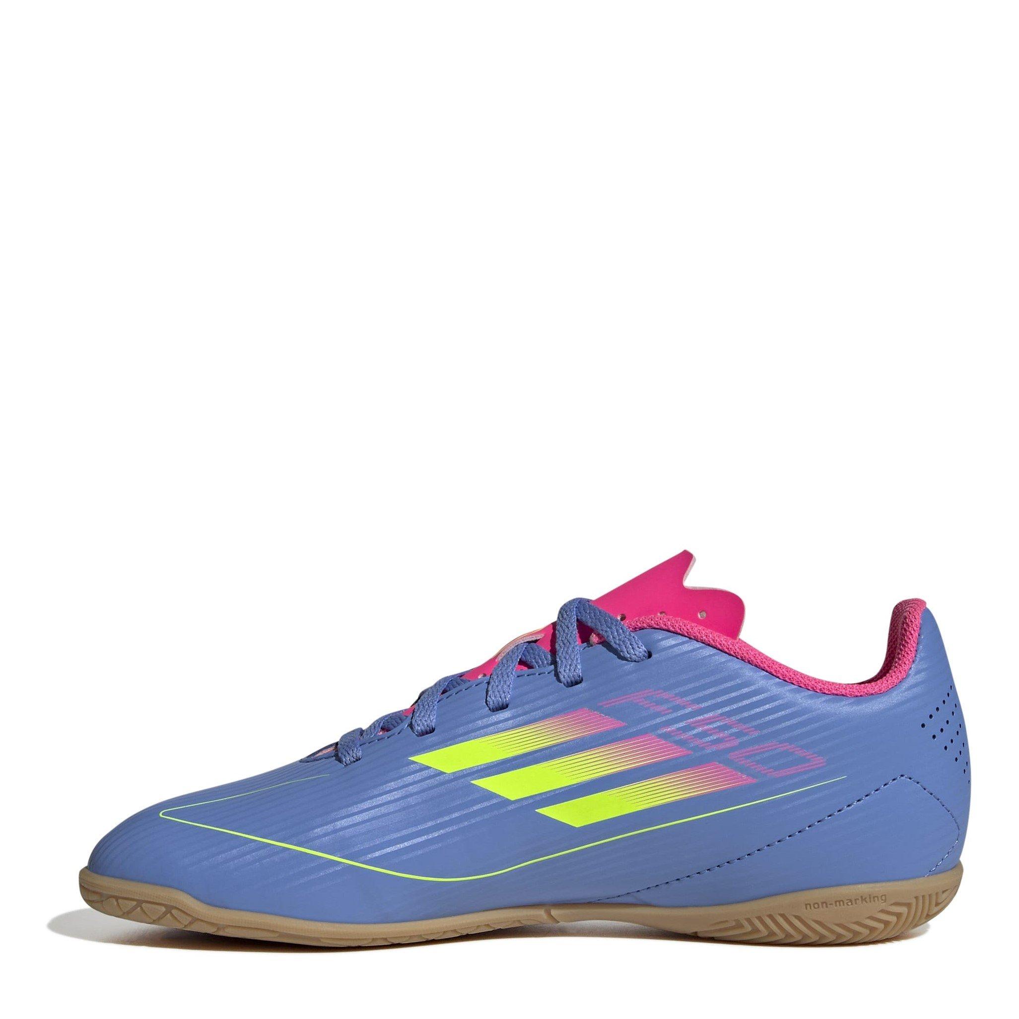 Blue/Lemon/Pink - adidas - F50 Club Juniors Indoor Football Boots - 2