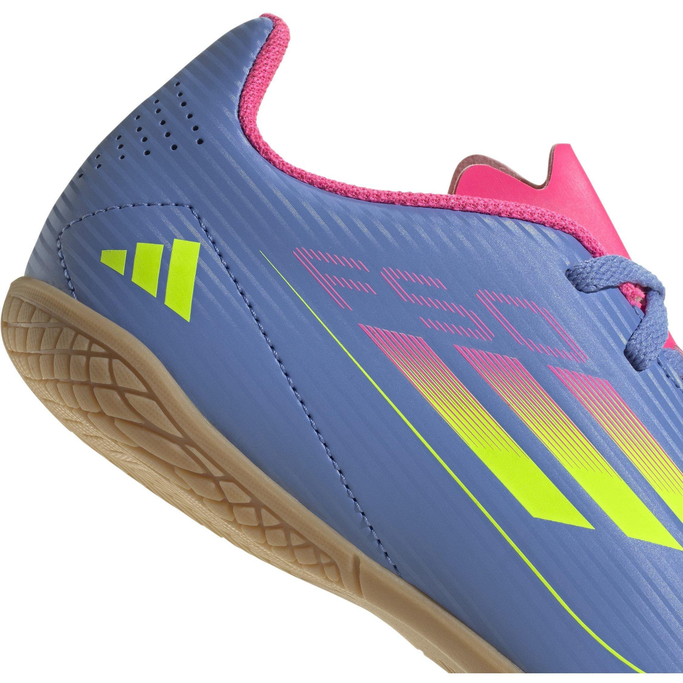 Blue/Lemon/Pink - adidas - F50 Club Juniors Indoor Football Boots - 7