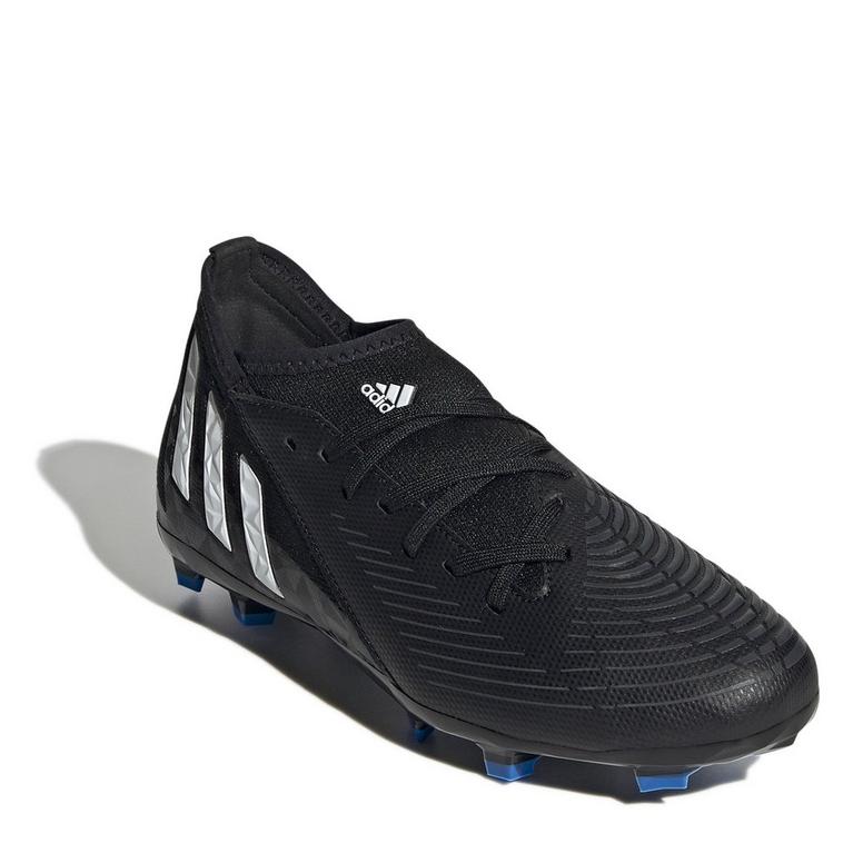 Negro/Blanco - adidas - Predator .3 Childrens FG Football Boots - 3