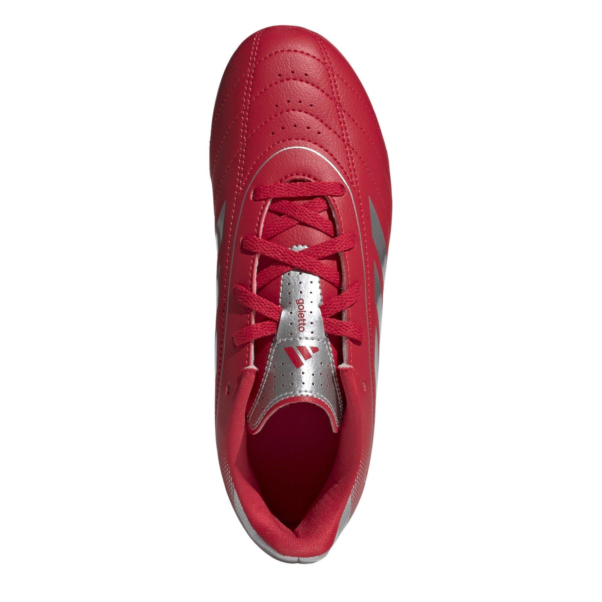 Red/Silver - adidas - Goletto VIII Firm Ground Football Boots Kids - 5