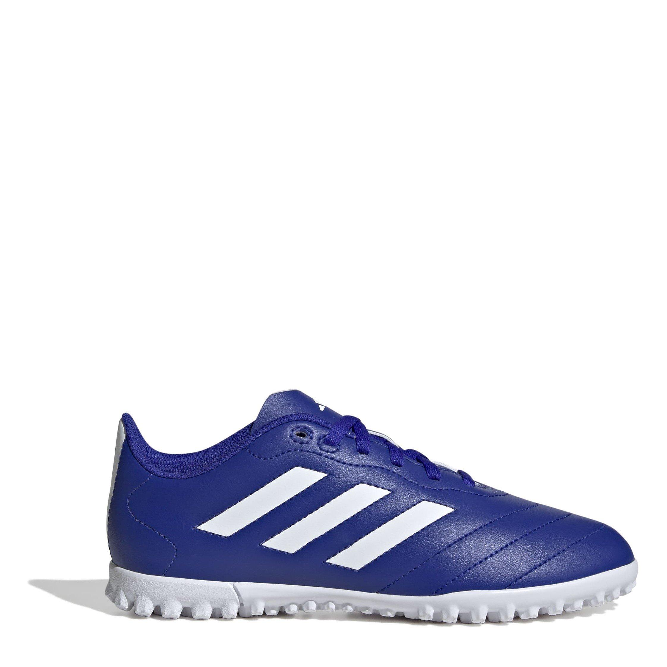 Adidas Boys Goletto Viii Astro Turf Football Boots Kids - Blue/Wht/Red - 2 (34)