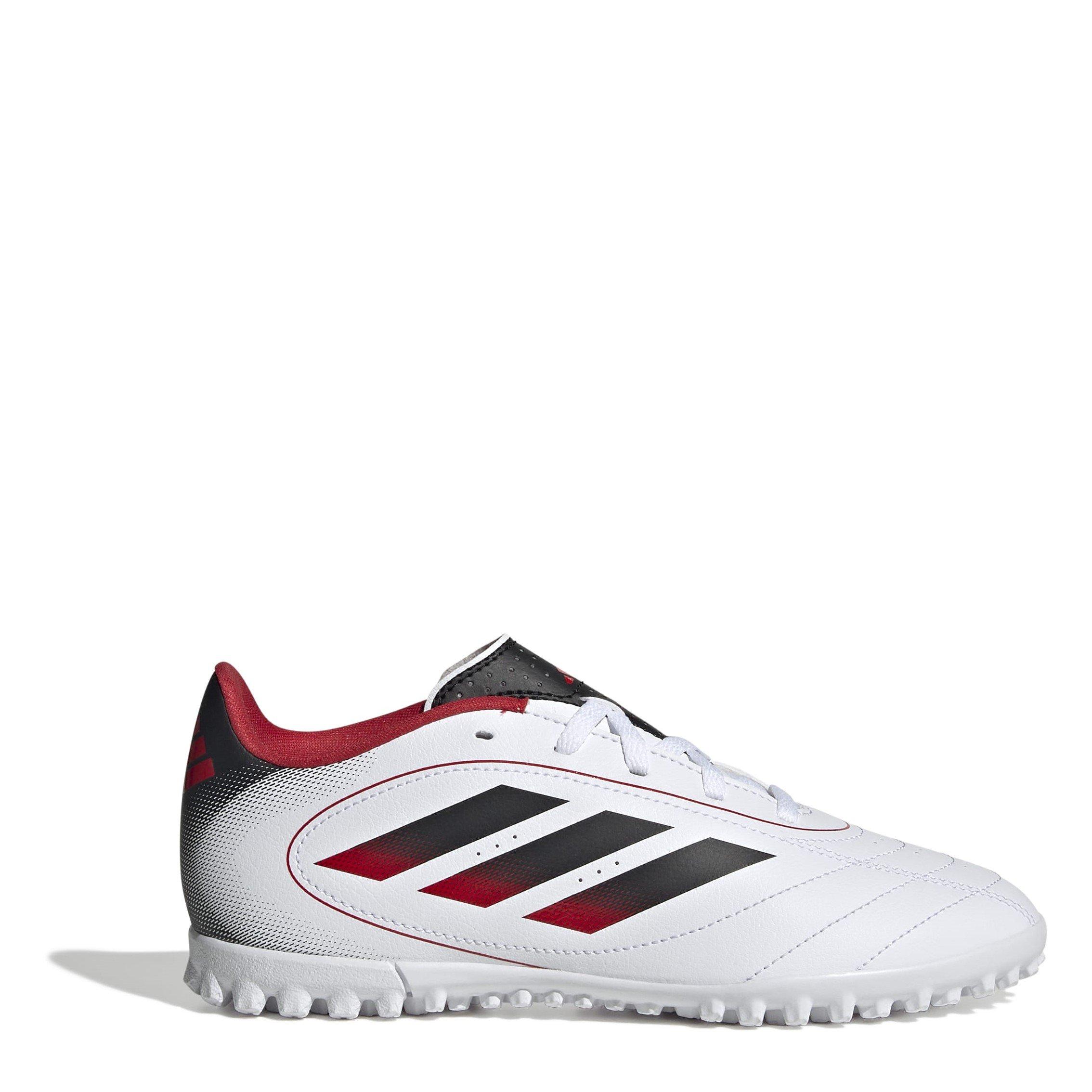 Adidas Boys Goletto Viii Astro Turf Football Boots Kids - White/Black - 1 (33)