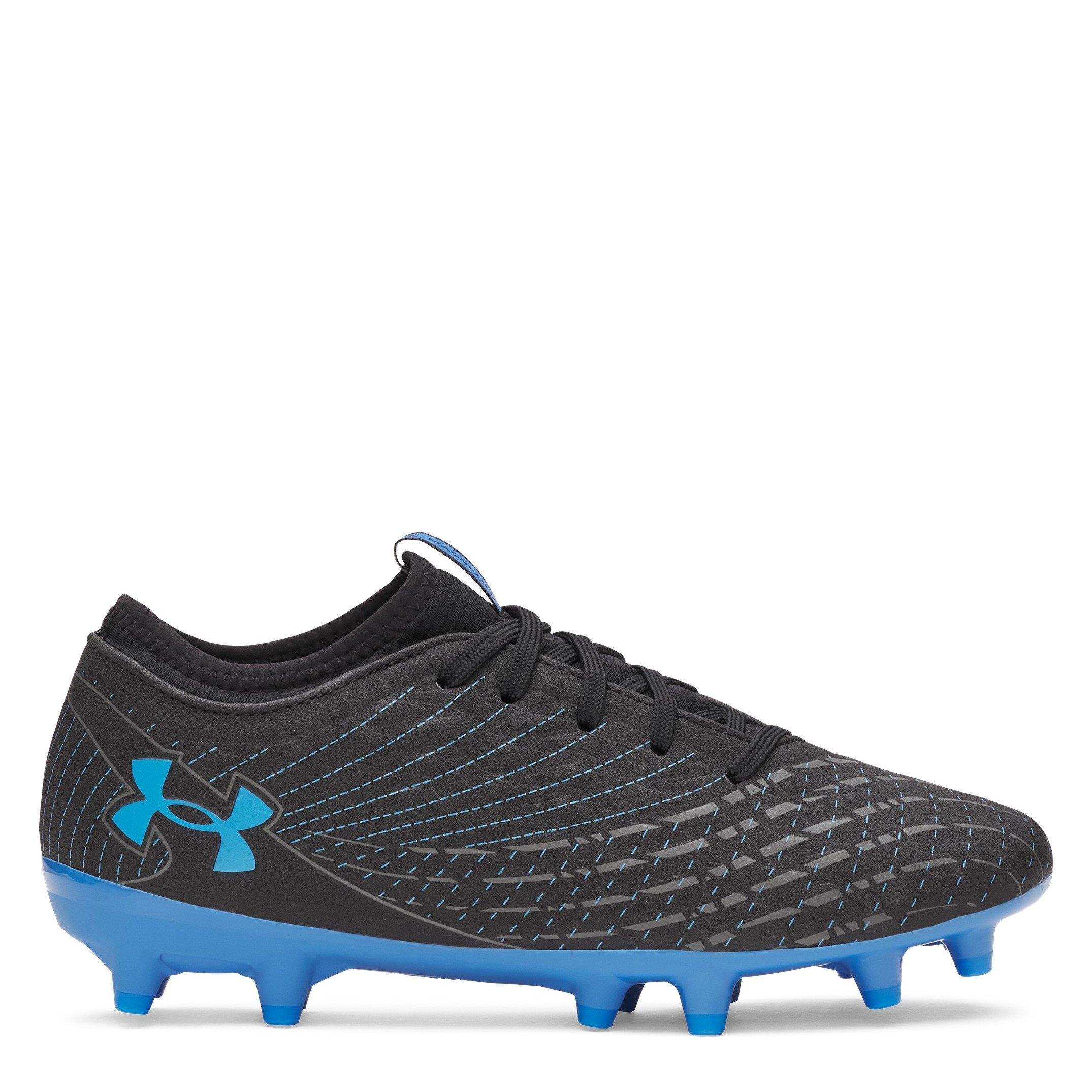 Black/Blue - Under Armour - Magnetico Club Juniors Firm Ground Football Boots - 1