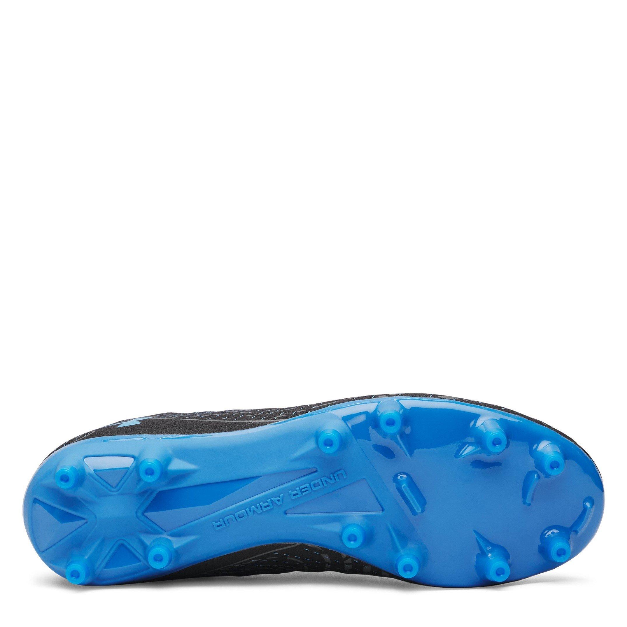 Black/Blue - Under Armour - Magnetico Club Juniors Firm Ground Football Boots - 3