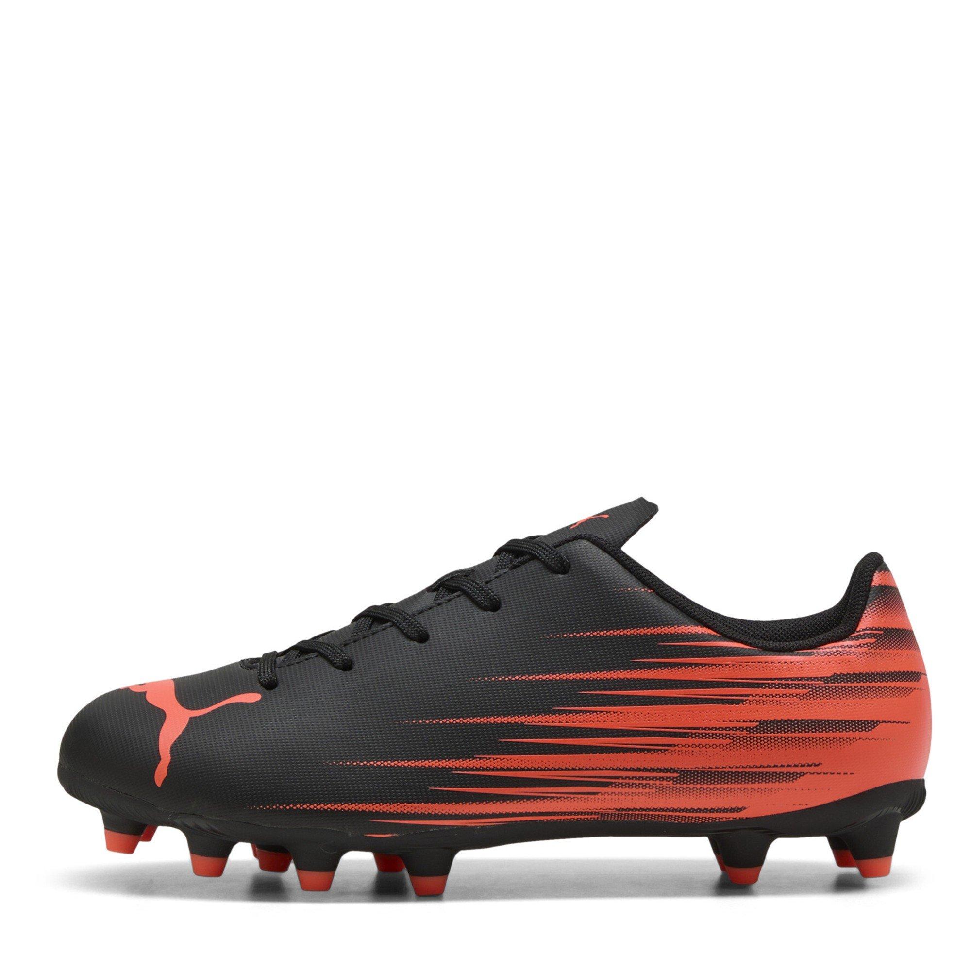 Black/Glow Red - Puma - Attacanto II Junior Firm Ground Boots - 2