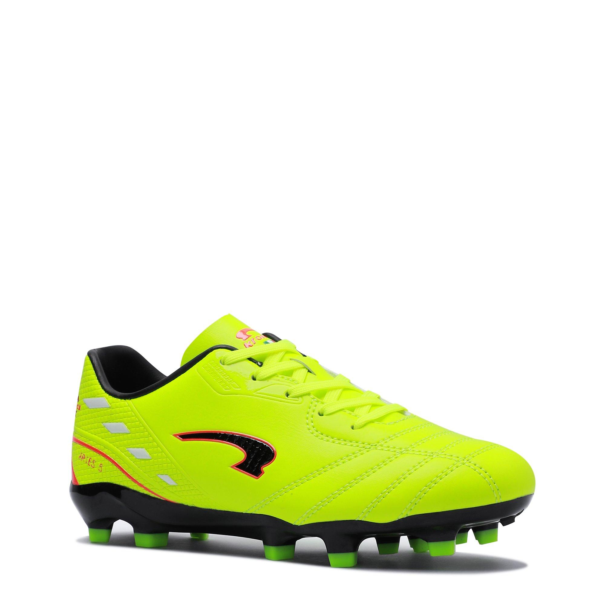 N.Grn/Blk - Kronos - Aries 5 Junior Firm Ground Football Boots - 3