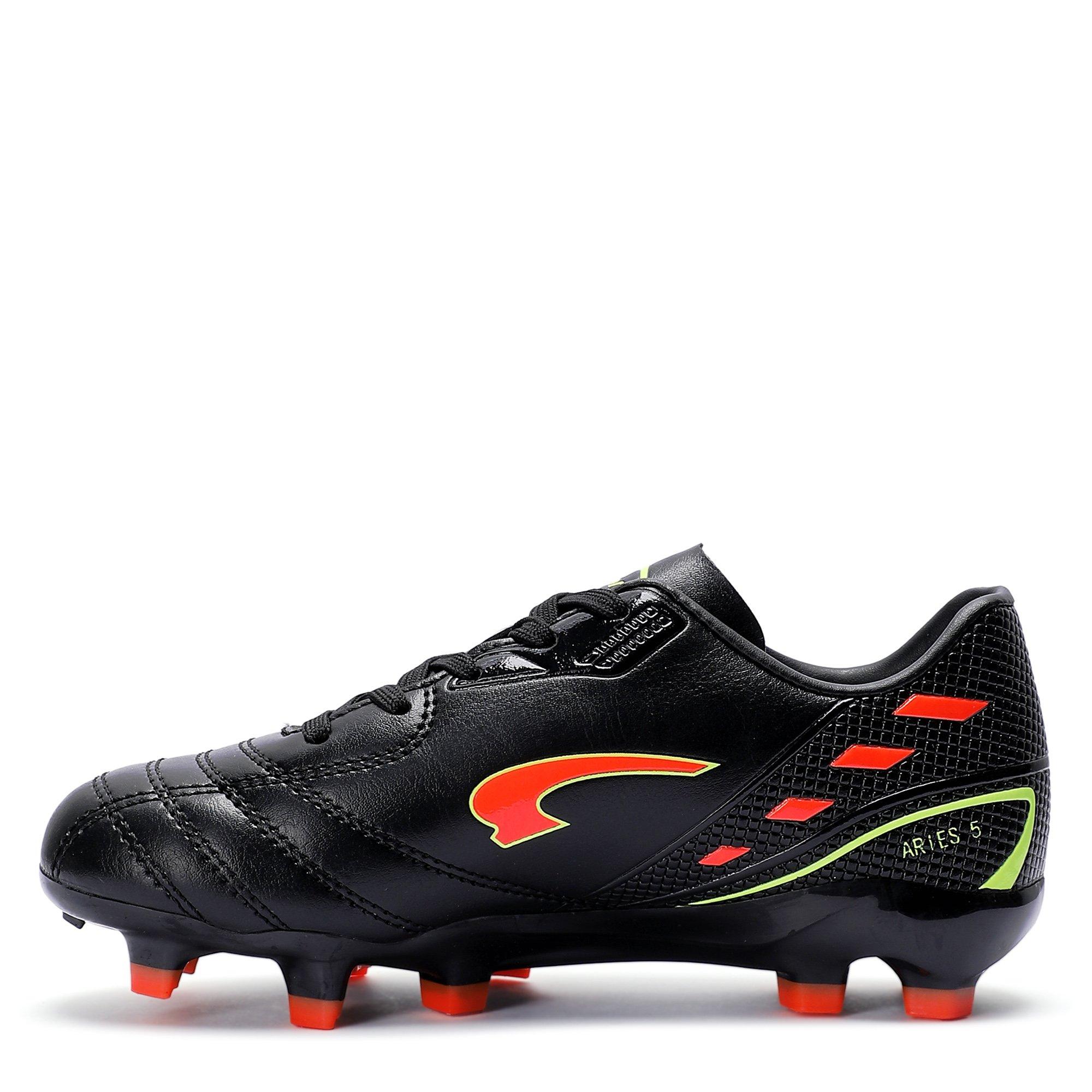 Blk/Org - Kronos - Aries 5 Junior Firm Ground Football Boots - 2