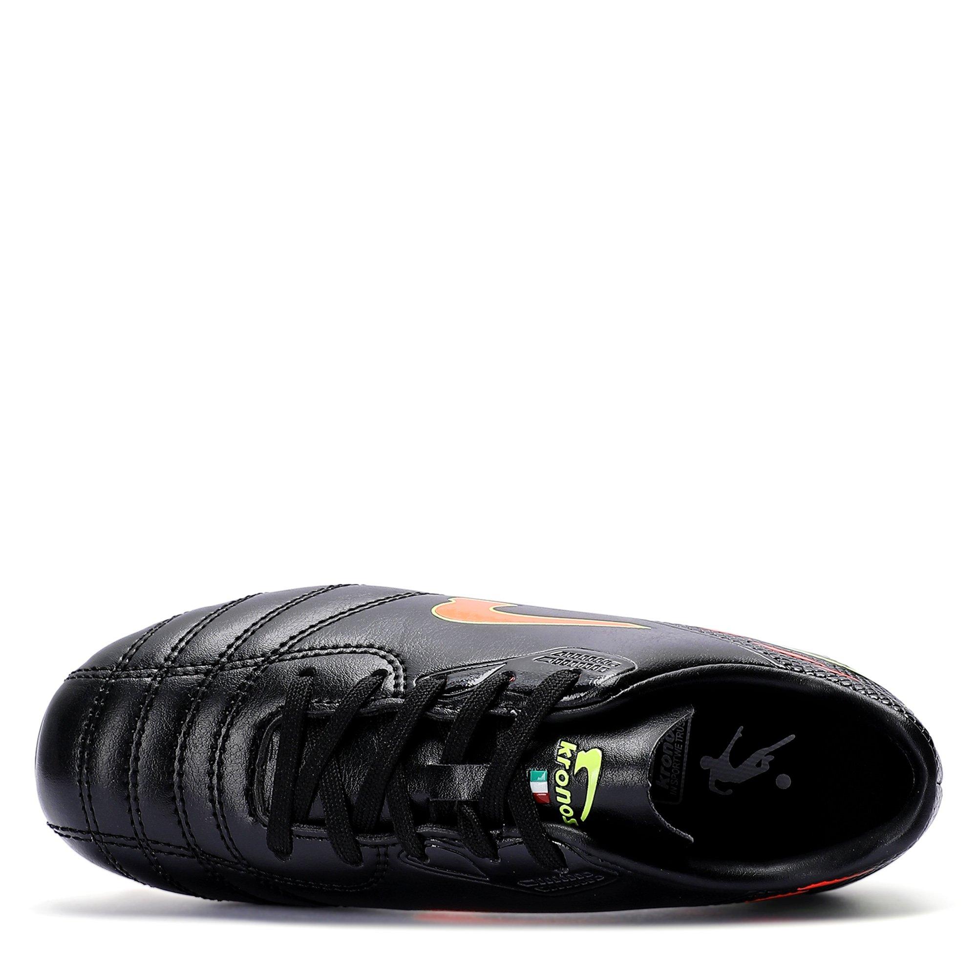 Blk/Org - Kronos - Aries 5 Junior Firm Ground Football Boots - 3
