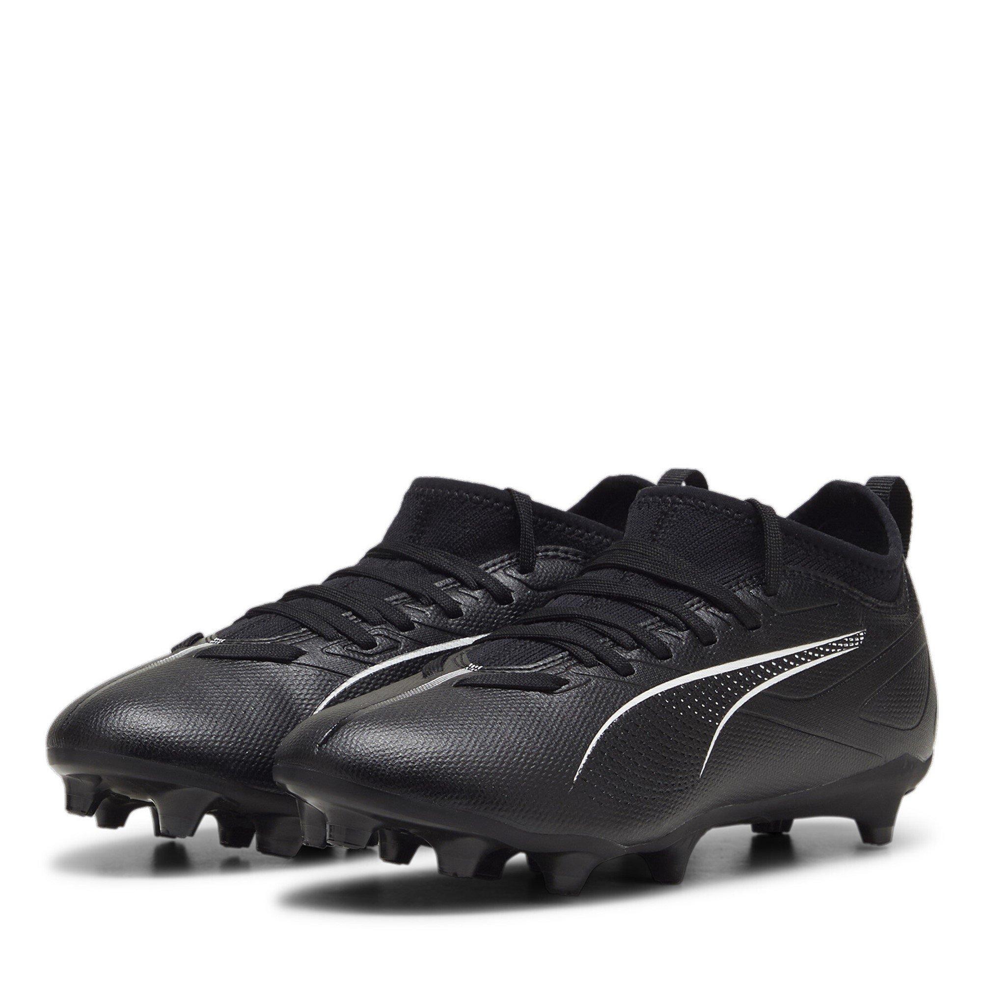 Black/White - Puma - Kids PUMA Ultra 5 Match Firm Ground Football Boots - 1