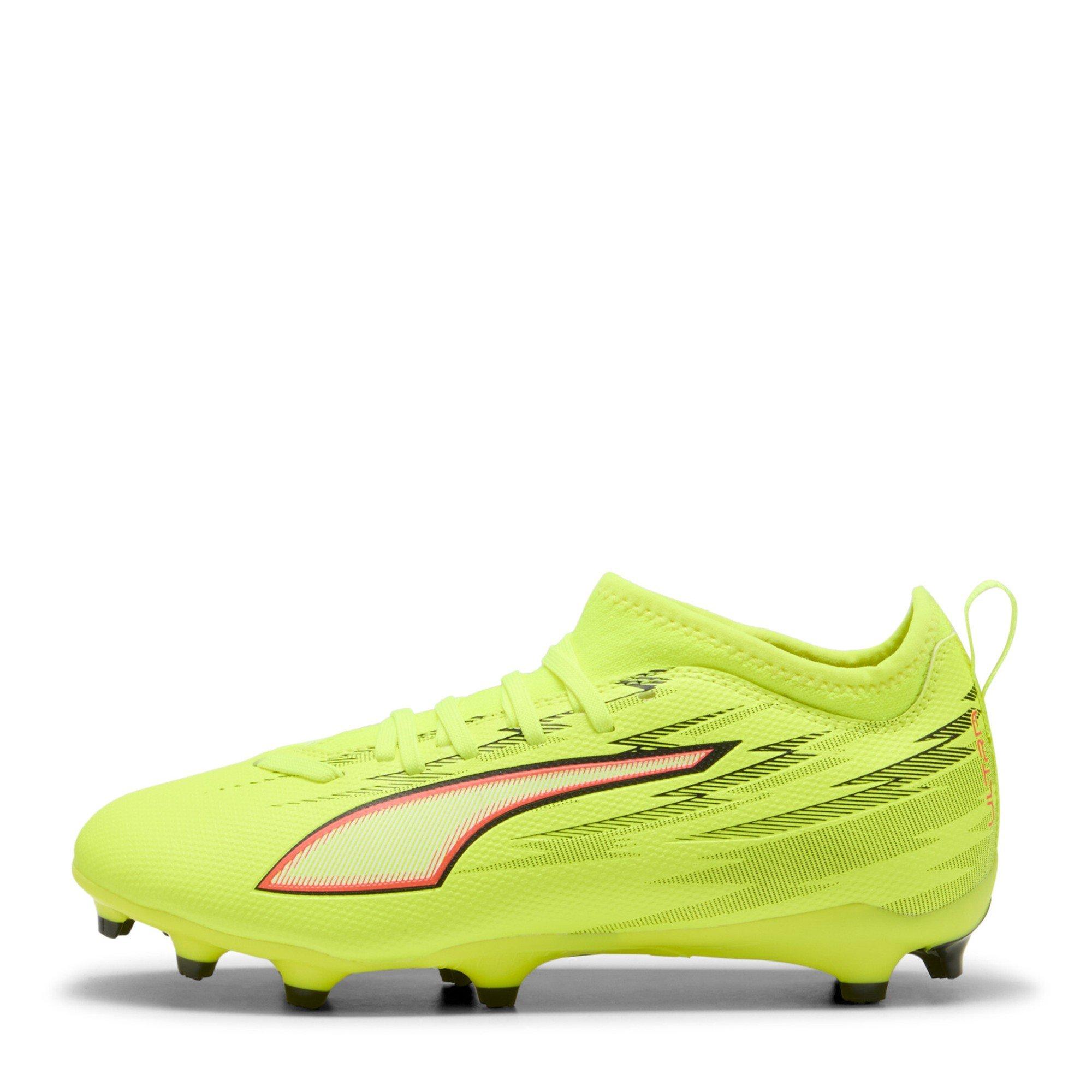 Yellow/Black - Puma - Kids PUMA Ultra 5 Match Firm Ground Football Boots - 2