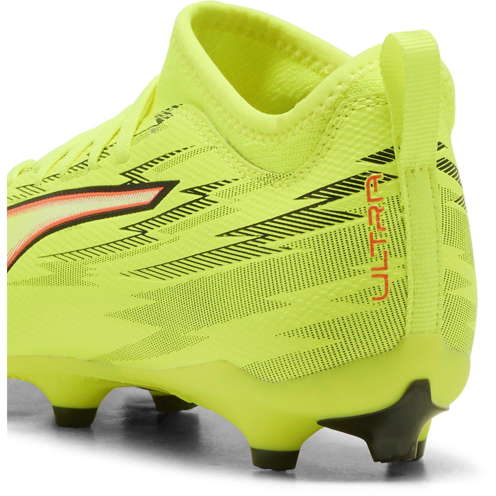 Yellow/Black - Puma - Kids PUMA Ultra 5 Match Firm Ground Football Boots - 5