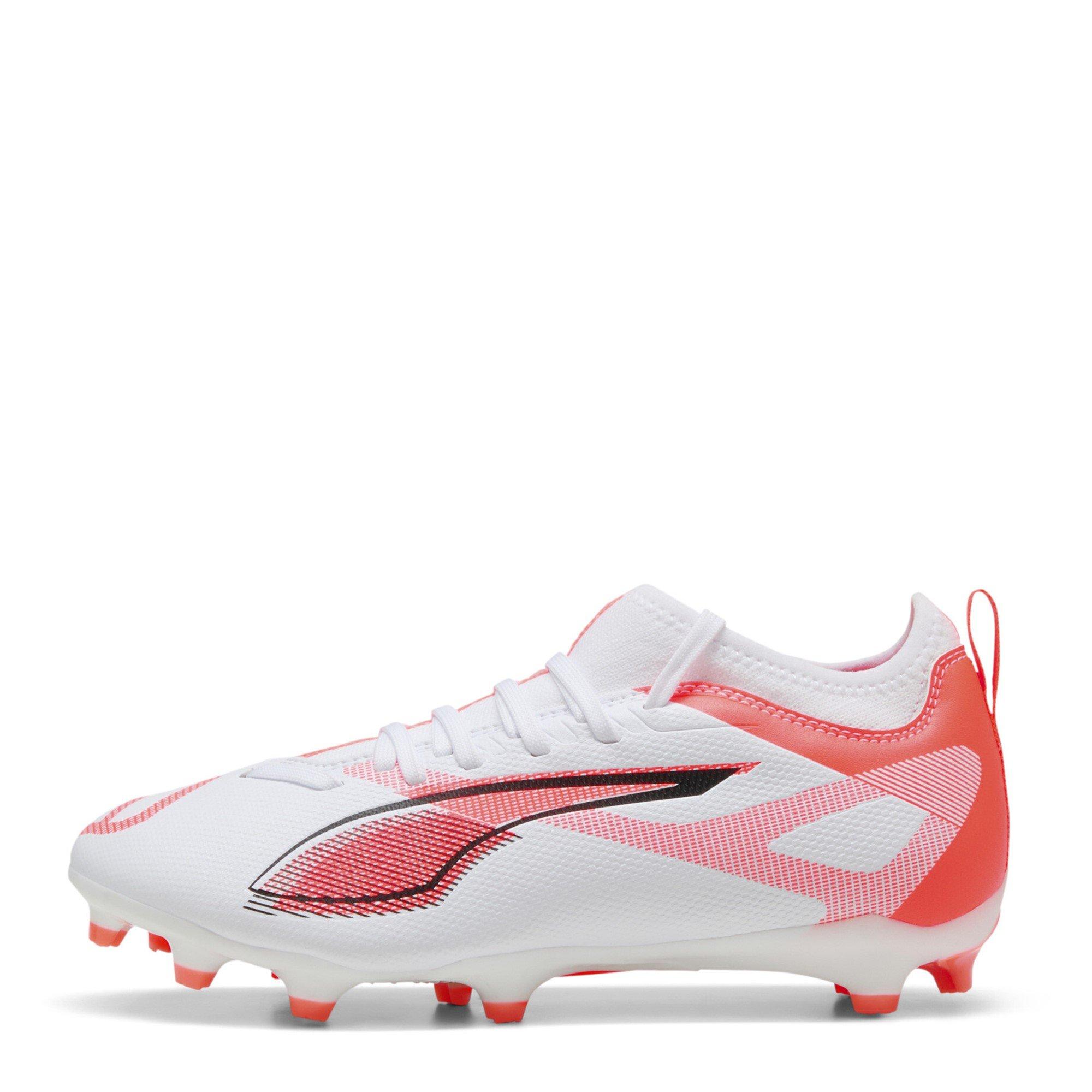 White/Red - Puma - Kids PUMA Ultra 5 Match Firm Ground Football Boots - 2