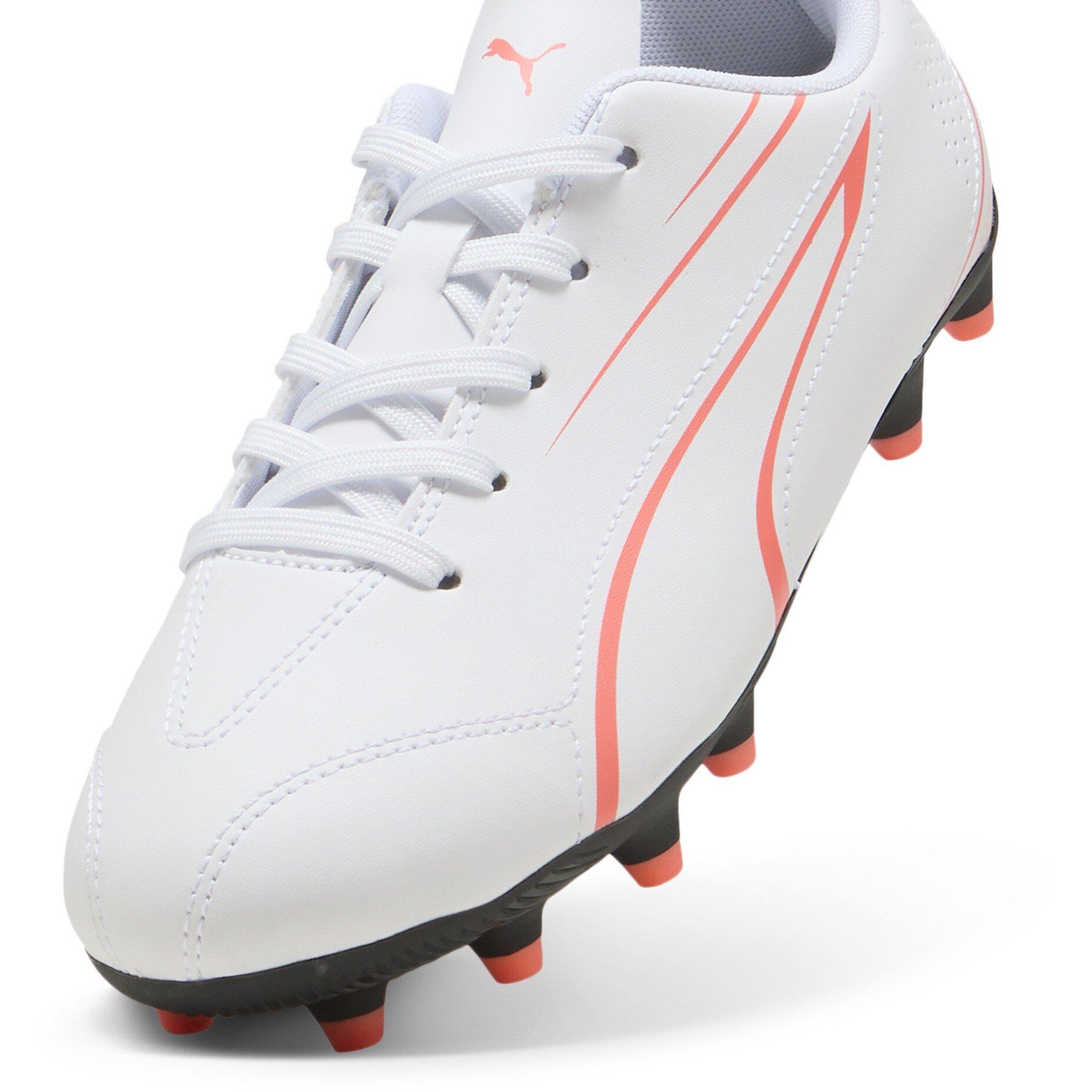 White-Glw Red - Puma - Puma Vitoria Fg/Ag Jr Firm Ground Football Boots Unisex Kids - 6