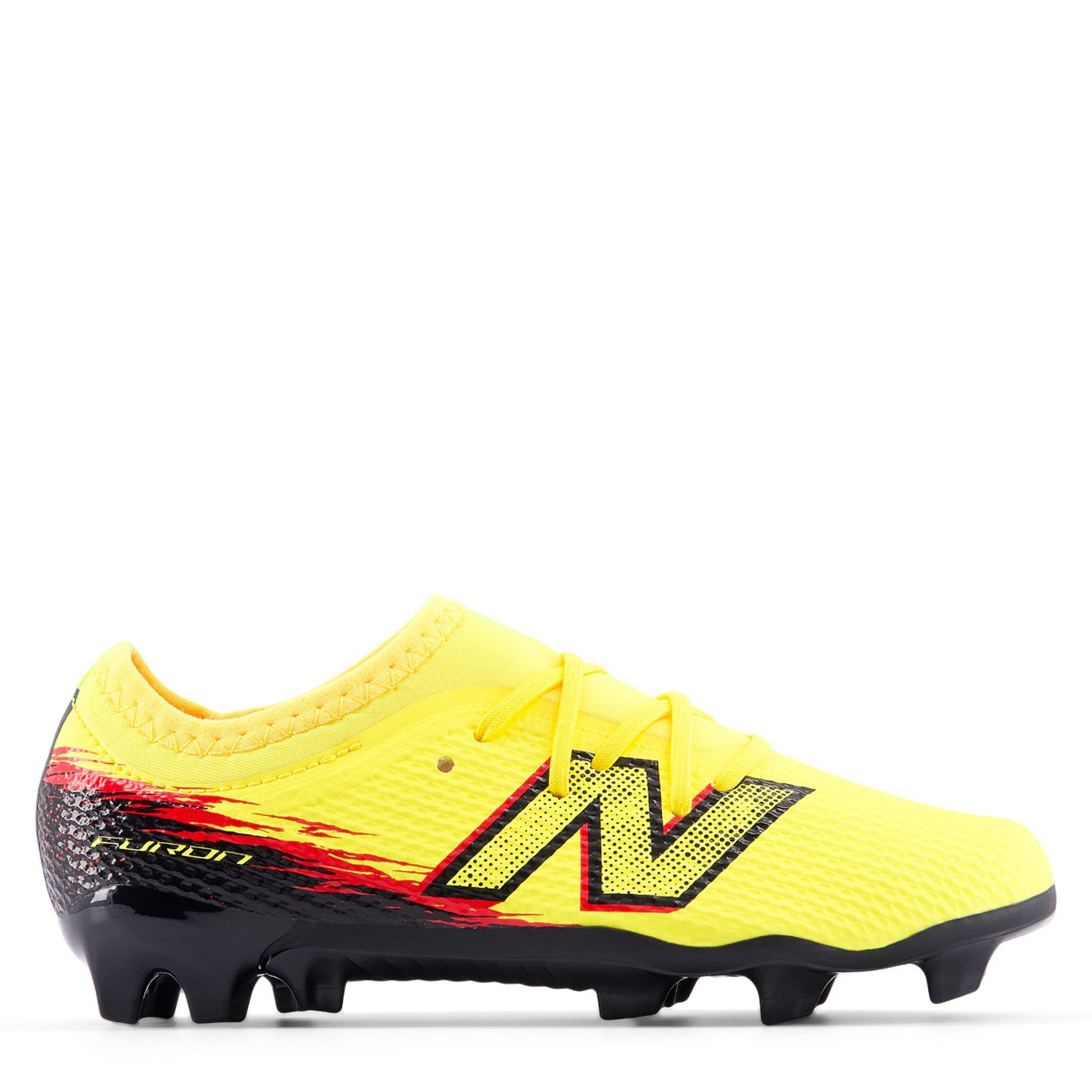Yellow/Black - New Balance - Unisex Kids' Furon .3 Firm Ground Football Boots - 1