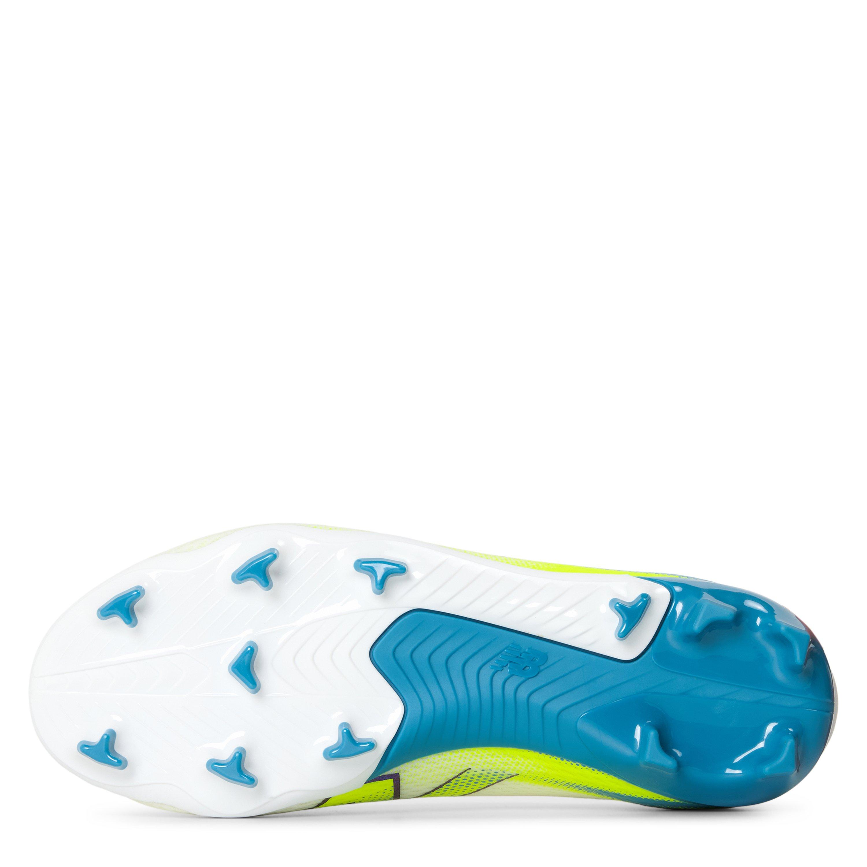 White/Lime - New Balance - Unisex Kids' Furon .3 Firm Ground Football Boots - 3