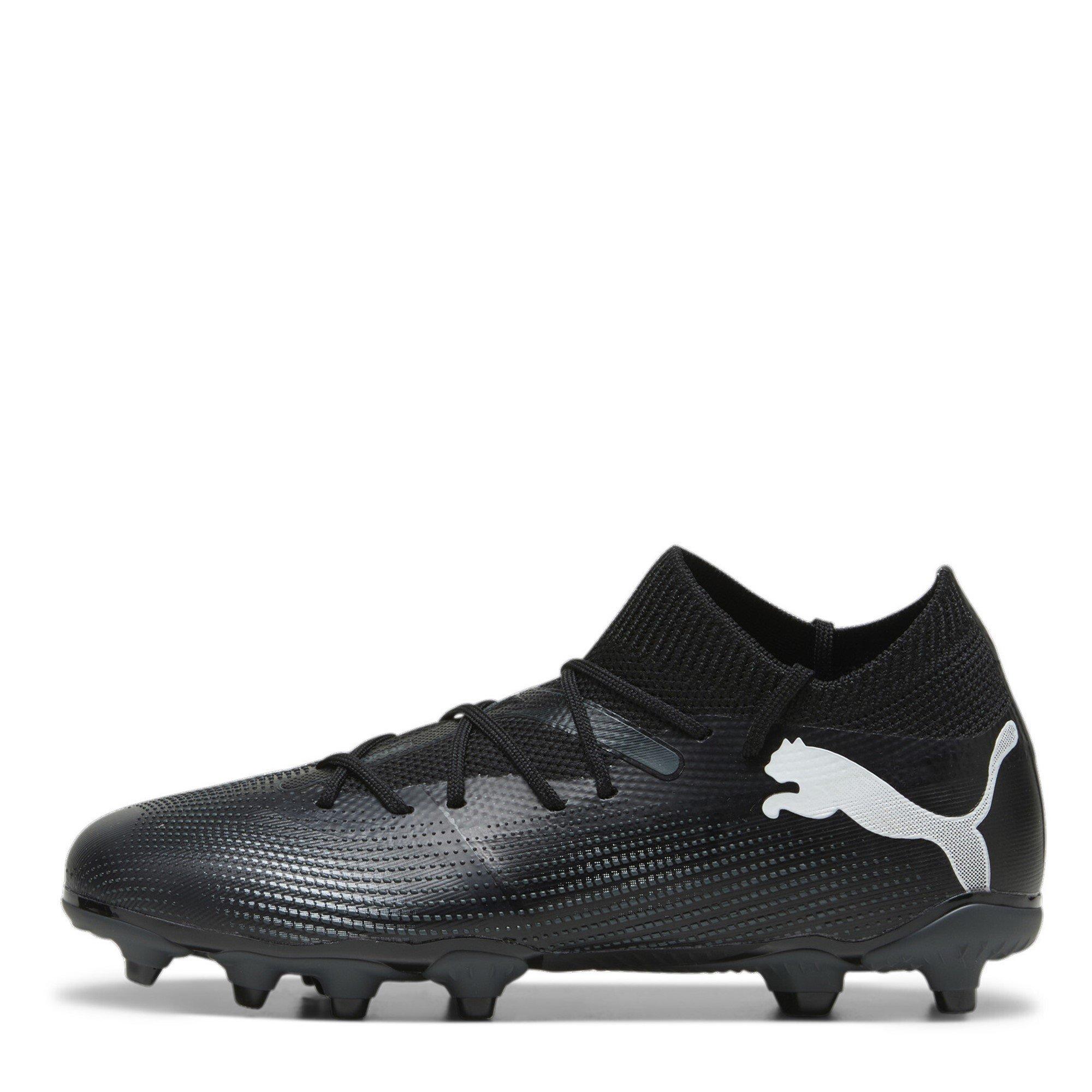 Zwart/Wit - Puma - Future 7 Match Rush Junior Firm Ground Football Boots - 2
