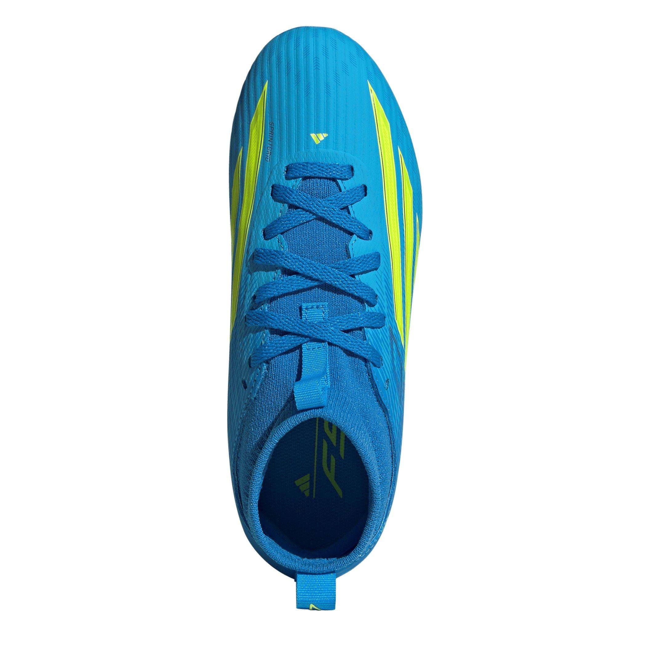 Blue/Yellow - adidas - F50 League Juniors Firm Ground Football Boots - 5