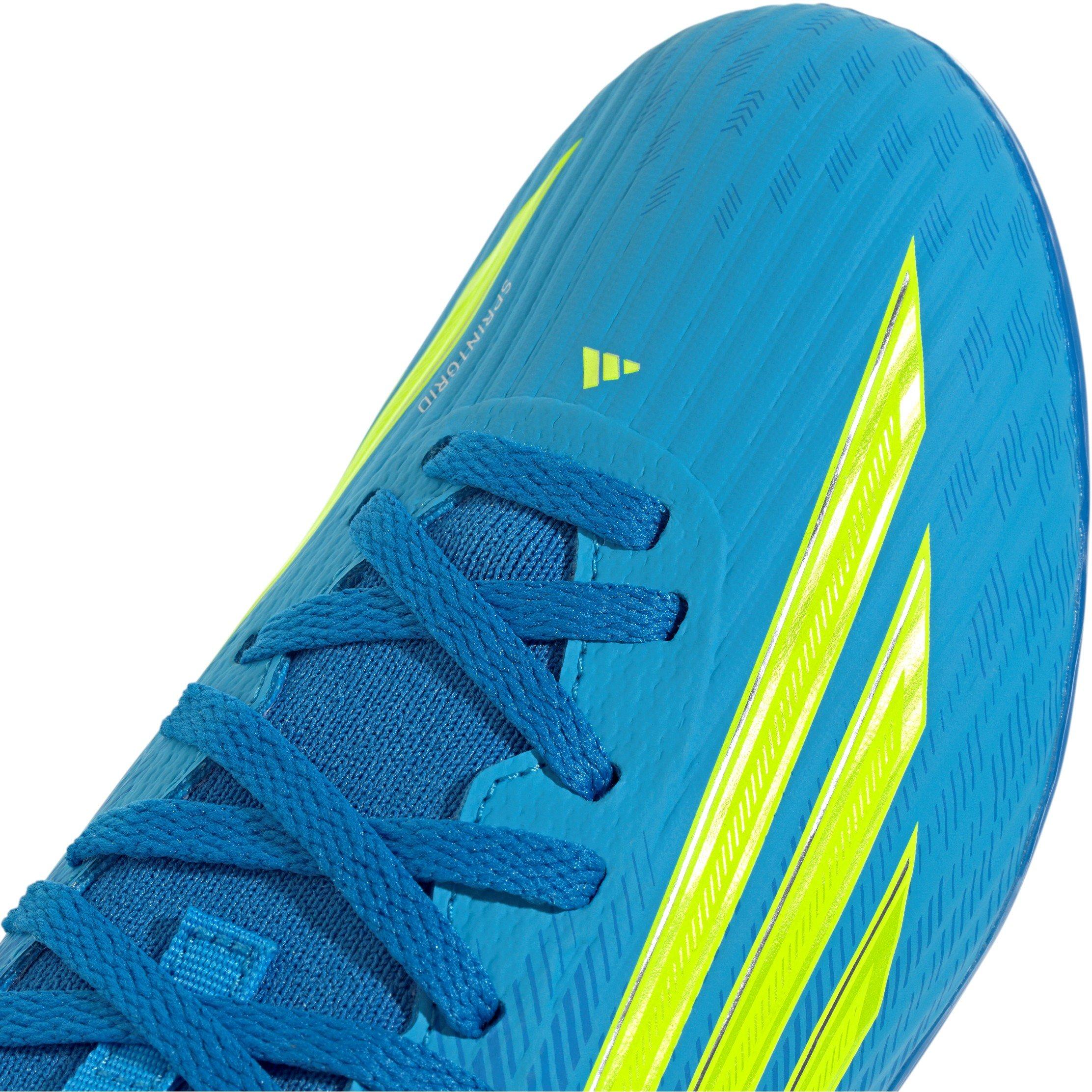 Blue/Yellow - adidas - F50 League Juniors Firm Ground Football Boots - 8
