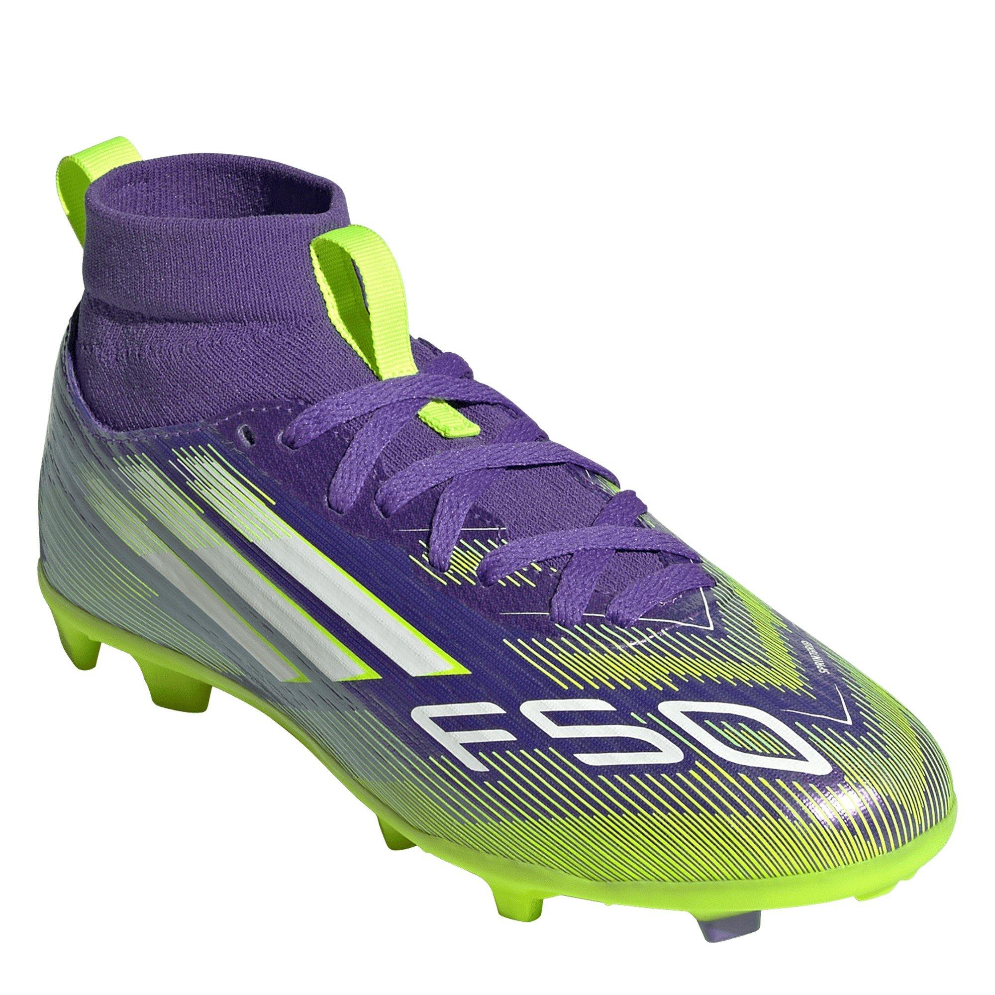 Purple/White - adidas - F50 League Juniors Firm Ground Football Boots - 3