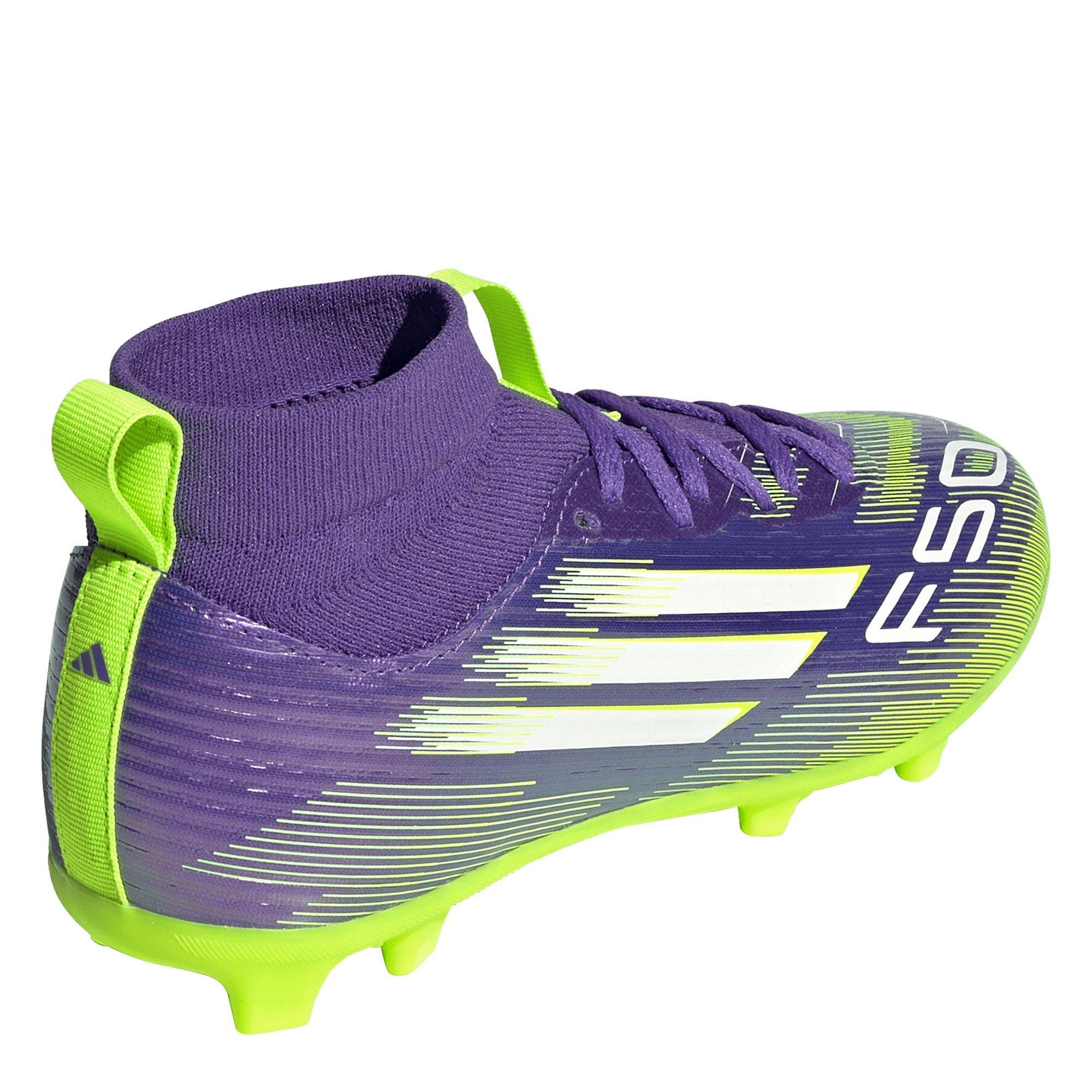 Purple/White - adidas - F50 League Juniors Firm Ground Football Boots - 4