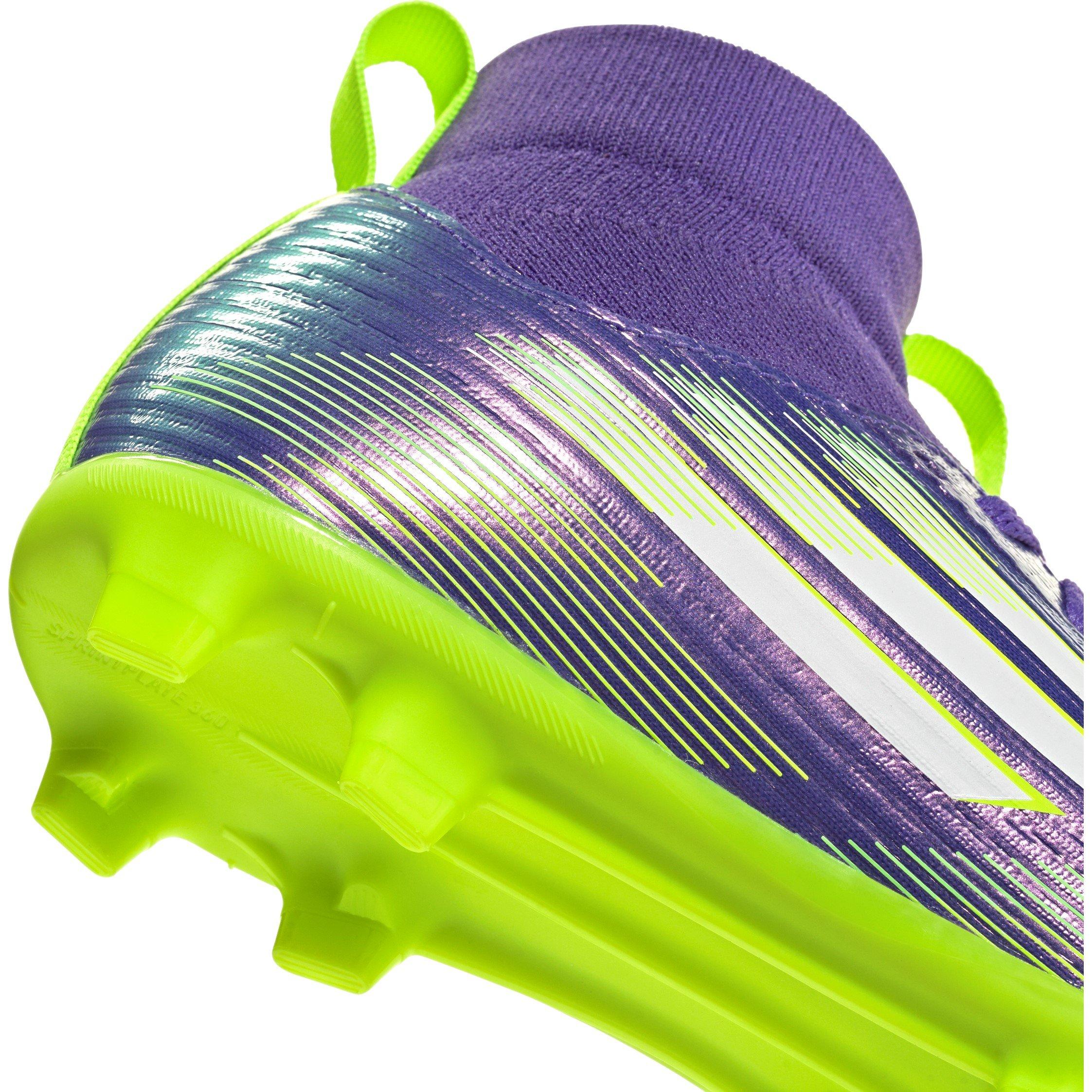 Purple/White - adidas - F50 League Juniors Firm Ground Football Boots - 7