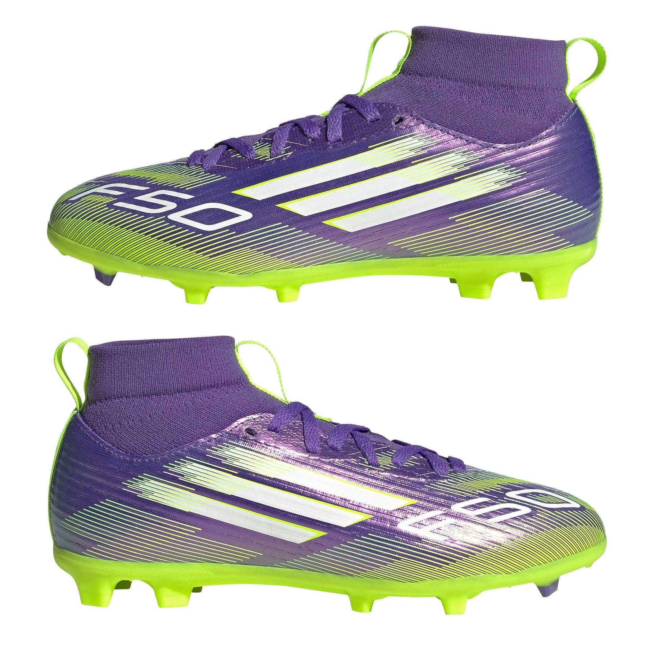 Purple/White - adidas - F50 League Juniors Firm Ground Football Boots - 9