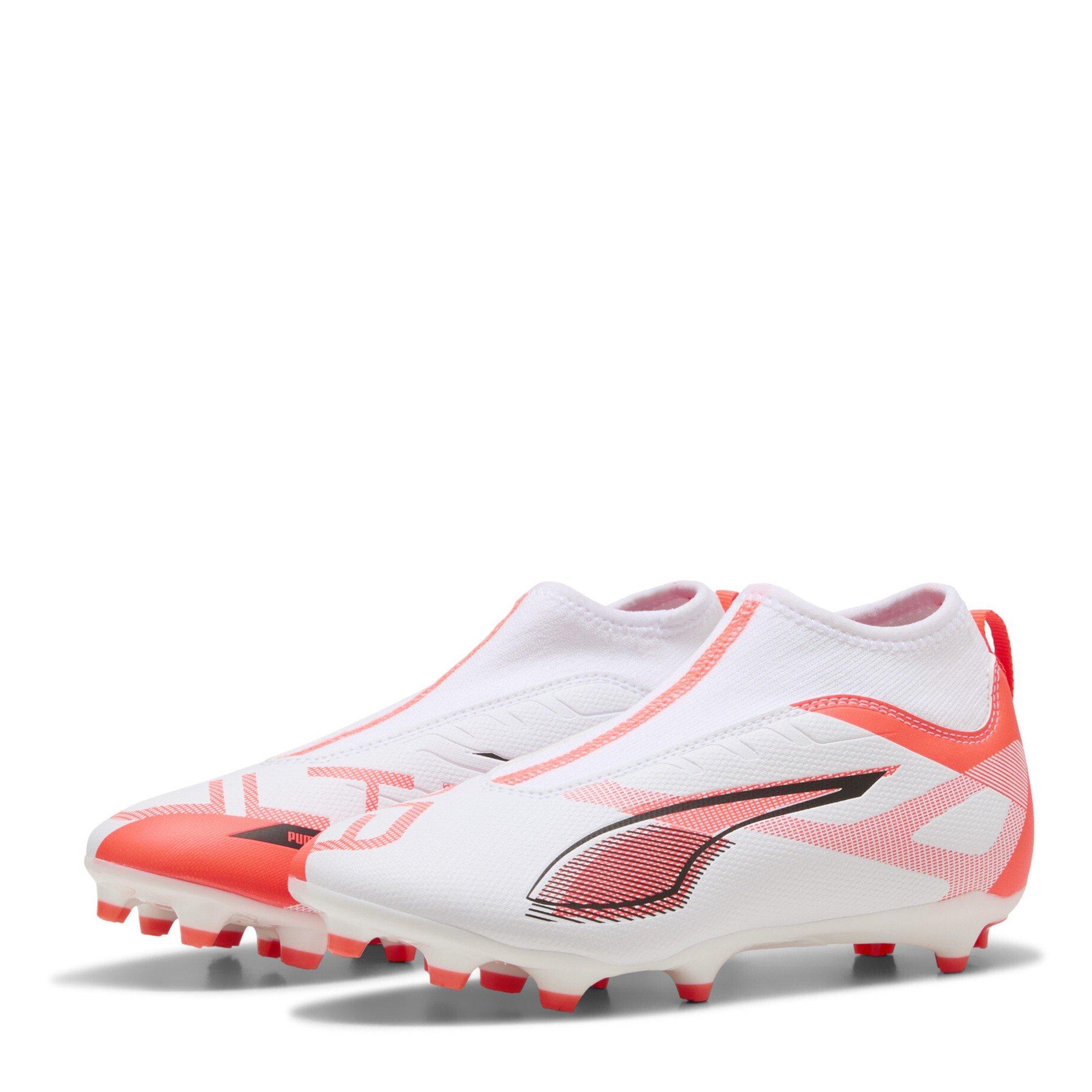White-Bl - Puma - Puma Ultra 5 Match+ Ll Fg/Ag Jr Firm Ground Football Boots Unisex Kids - 1