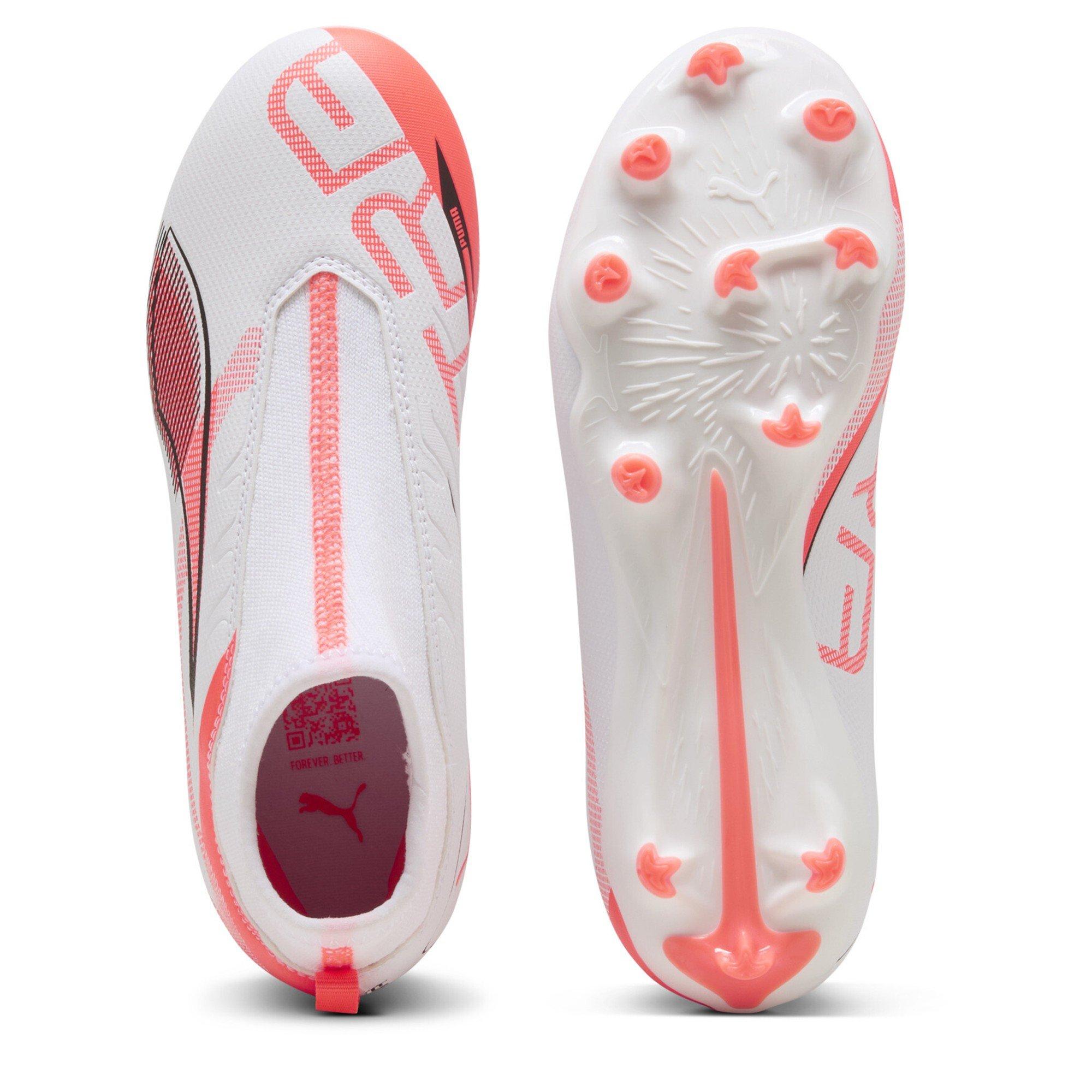 White-Bl - Puma - Puma Ultra 5 Match+ Ll Fg/Ag Jr Firm Ground Football Boots Unisex Kids - 3