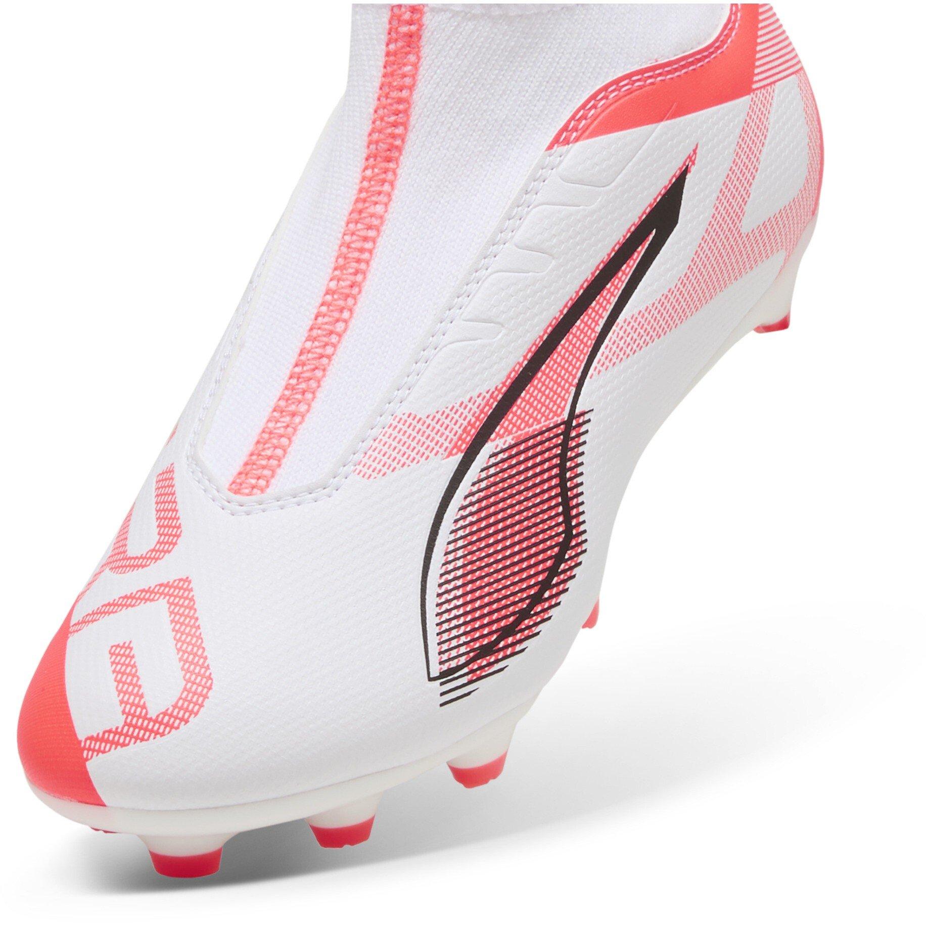White-Bl - Puma - Puma Ultra 5 Match+ Ll Fg/Ag Jr Firm Ground Football Boots Unisex Kids - 6