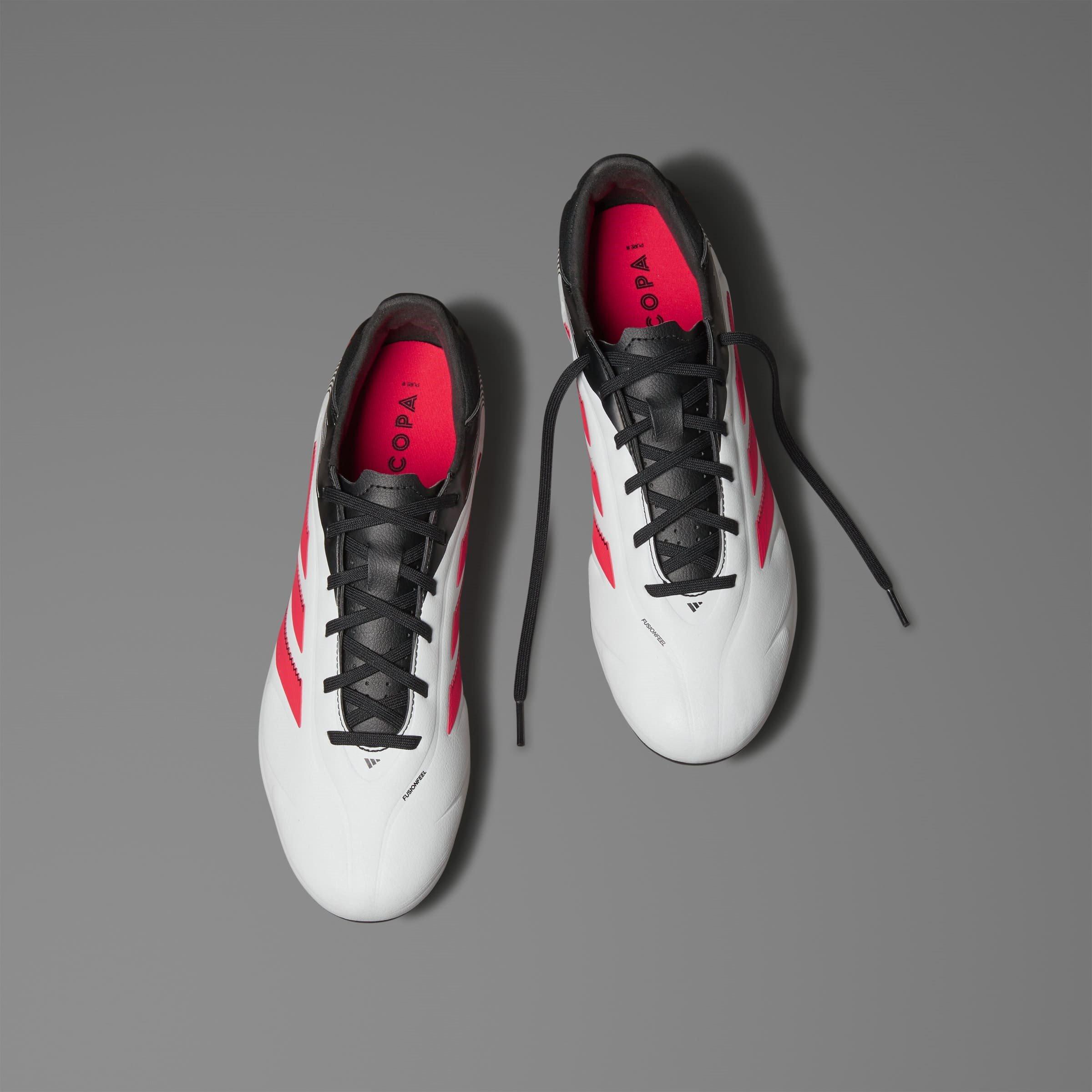 Ftwr White/Luci - adidas - Unisex Kids' Firm Ground Football Boots - 11
