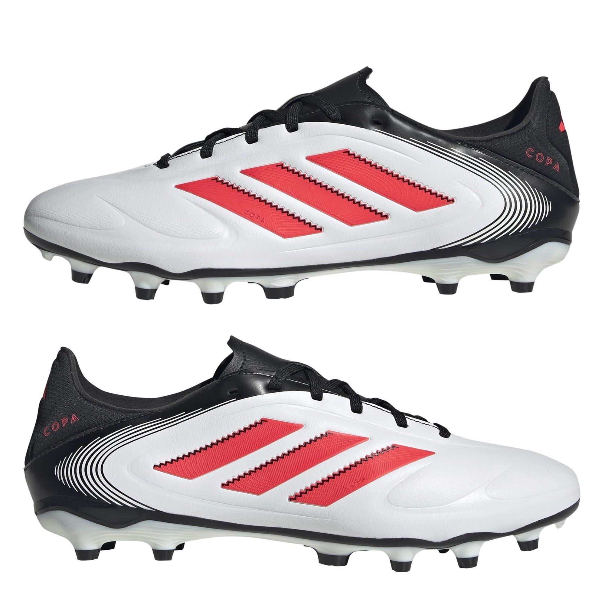 Ftwr White/Luci - adidas - Unisex Kids' Firm Ground Football Boots - 9