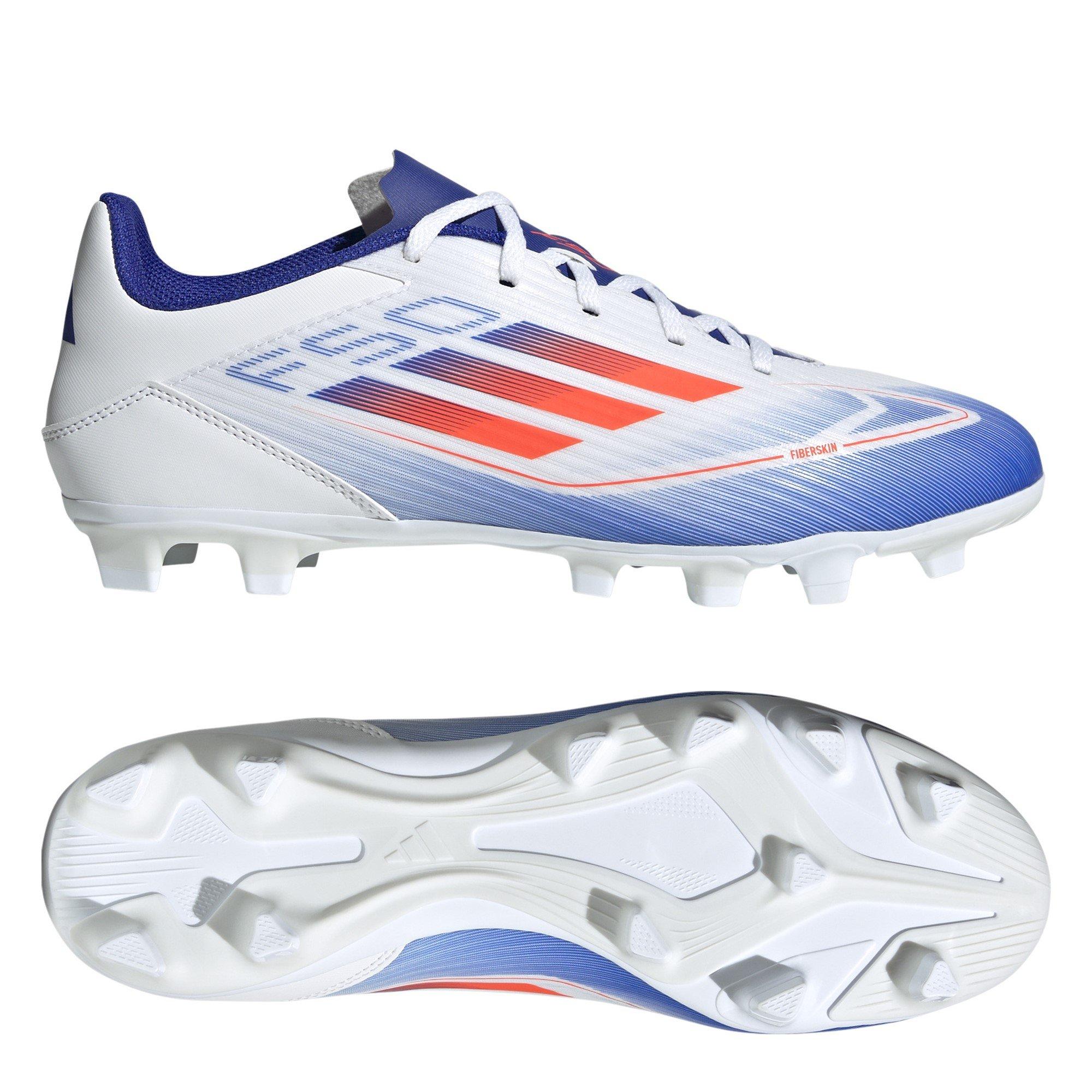 Ftwr White/Sola - adidas - F50 Club Fxg Firm Ground Football Boots Unisex Kids - 10