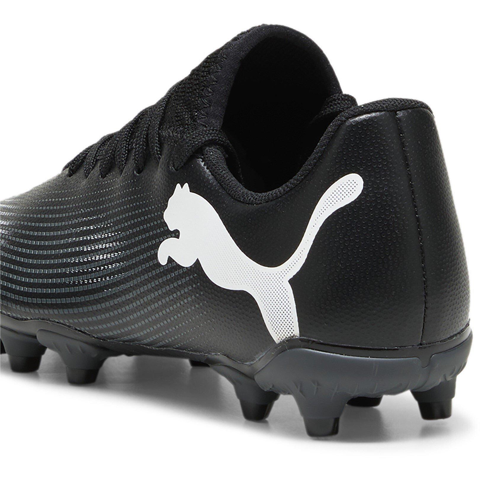 Zwart/Wit - Puma - Future 7 Play Junior Firm Ground Football Boots - 5
