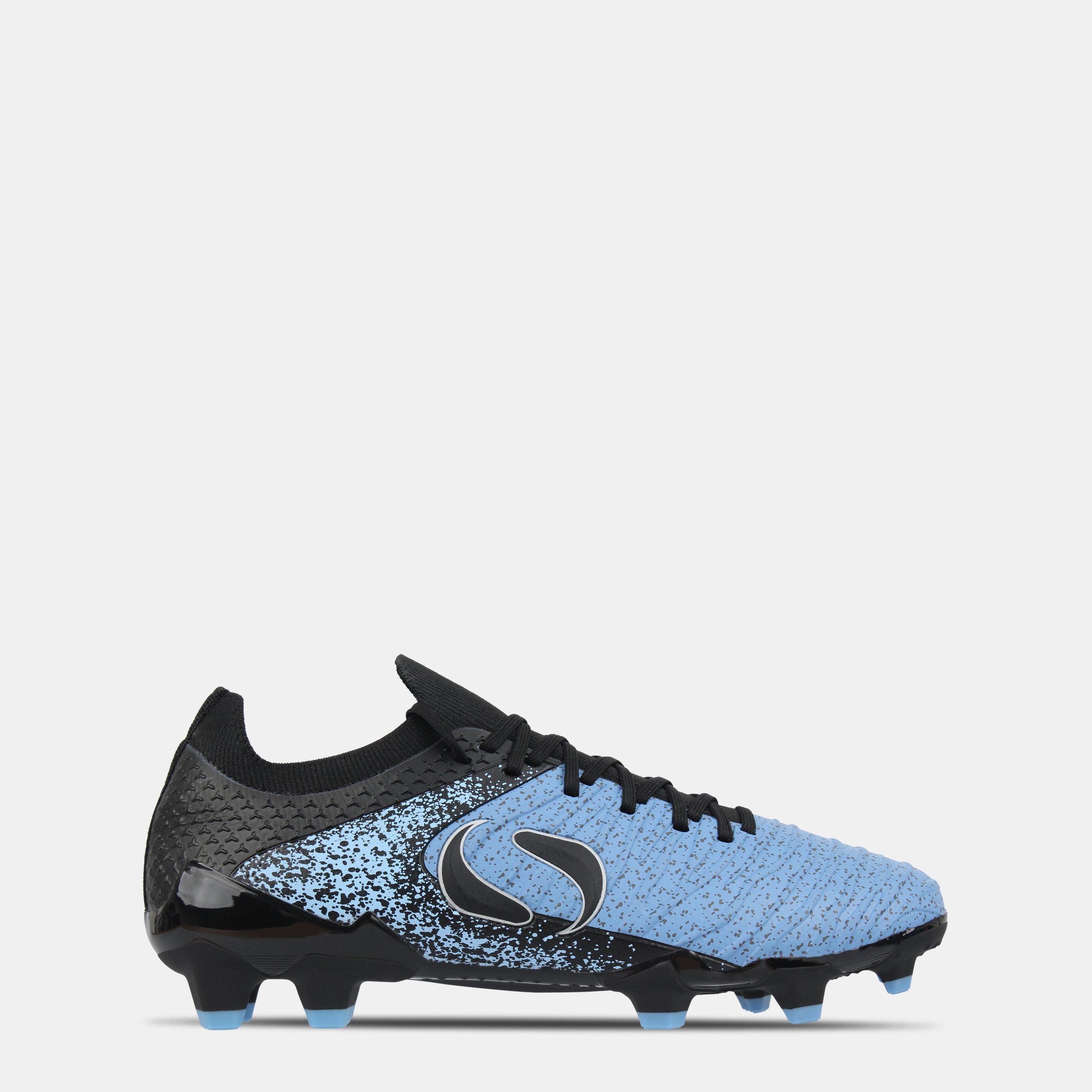 Sondico Boys Blaze Junior Fg Football Boots - Black/Blue - 5.5 (38.5)