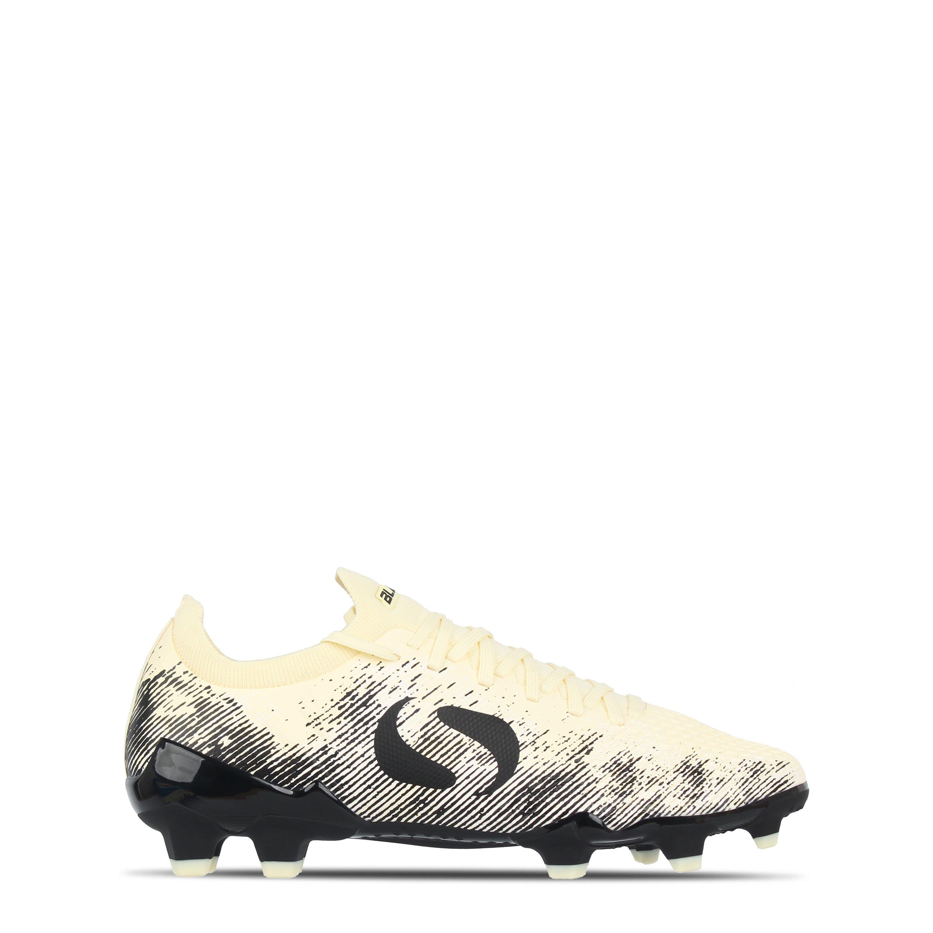 Sondico Boys Blaze Junior Fg Football Boots - Cream/Black - 5.5 (38.5)