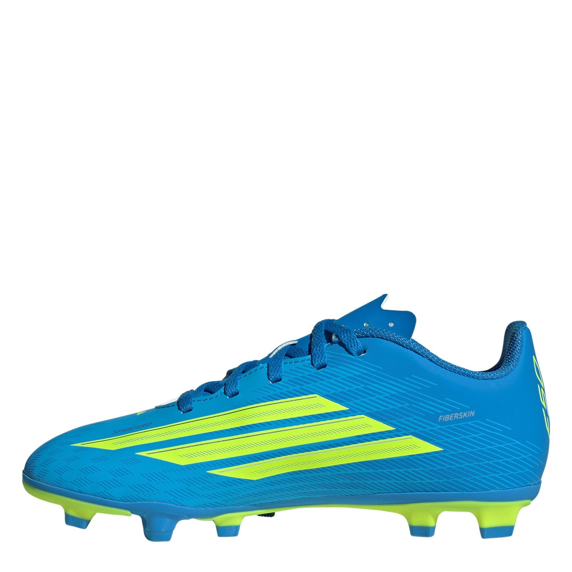 Blue/Yell/Aqua - adidas - F50 Club Firm Ground Junior Football Boots - 2