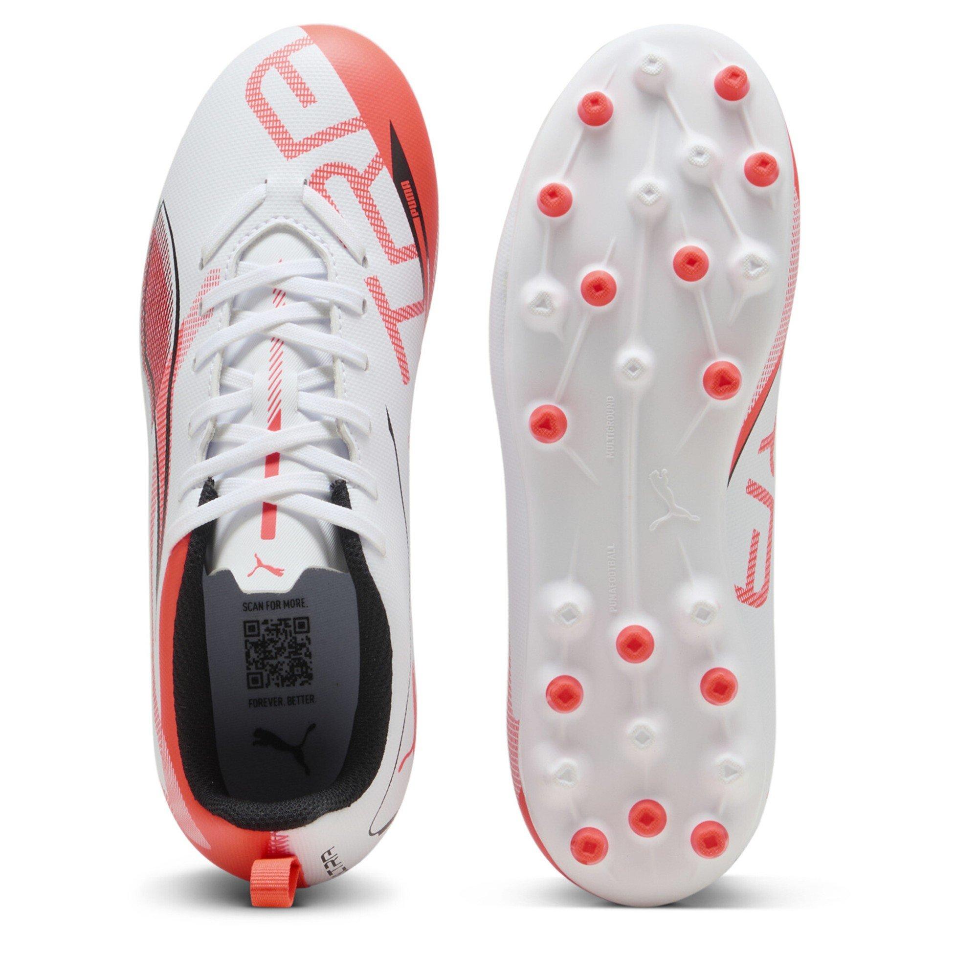 White-Bl - Puma - Unisex Kids' Firm Ground Football Boots - 3