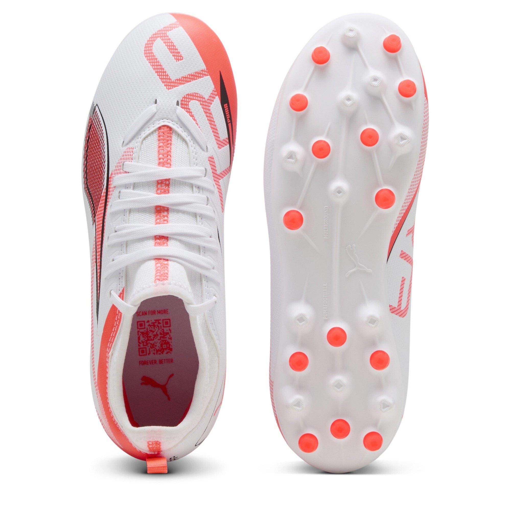 White-Bl - Puma - Unisex Kids' Ultra 5 Match Mg Firm Ground Football Boots - 3