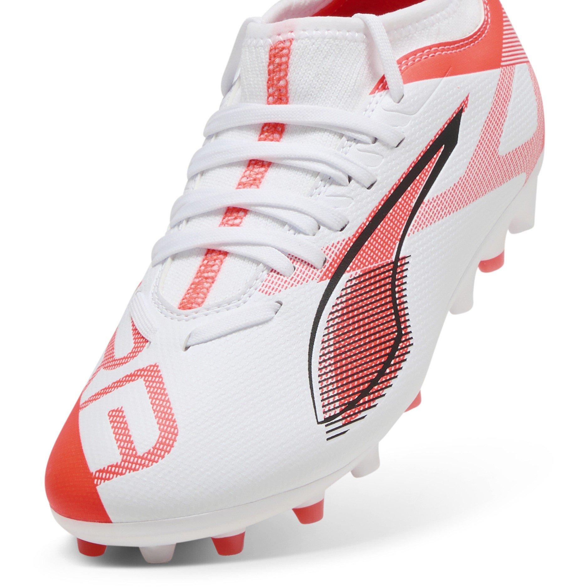White-Bl - Puma - Unisex Kids' Ultra 5 Match Mg Firm Ground Football Boots - 6