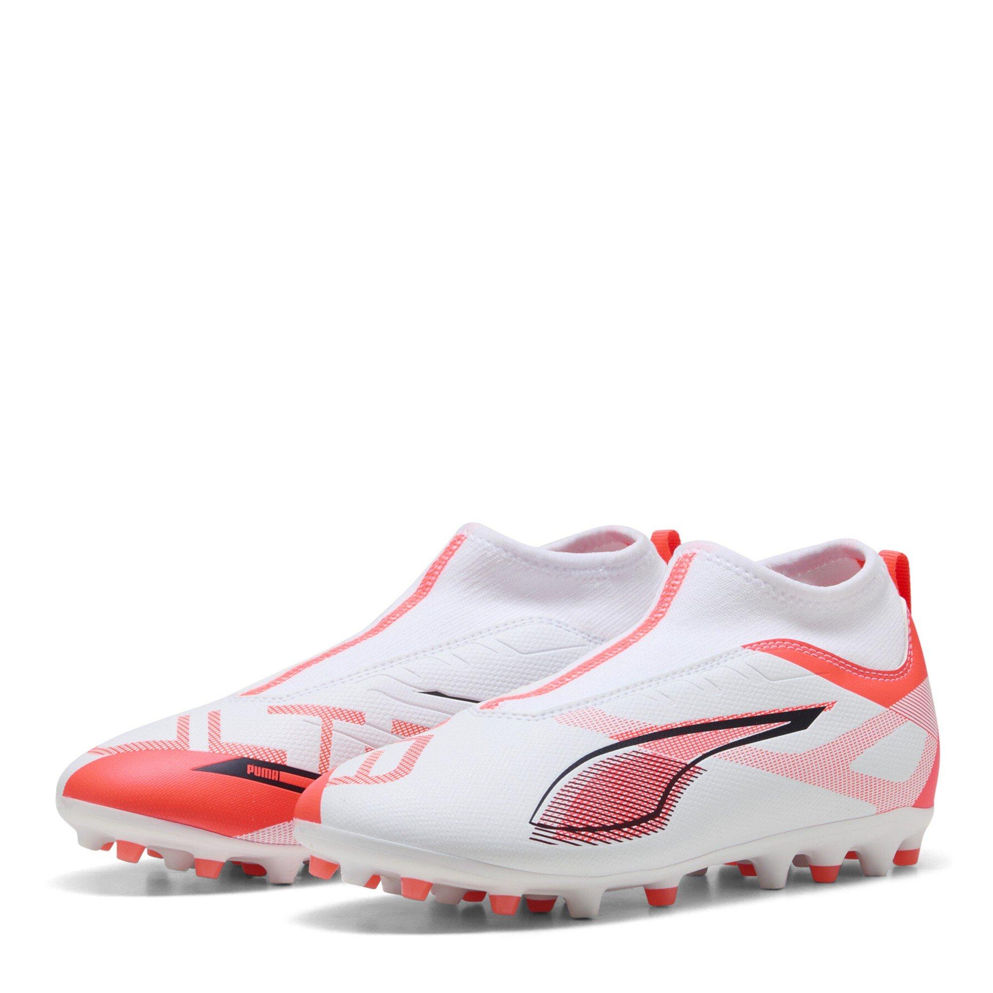 White-Bl - Puma - Kids' Firm Ground Football Boots - 1