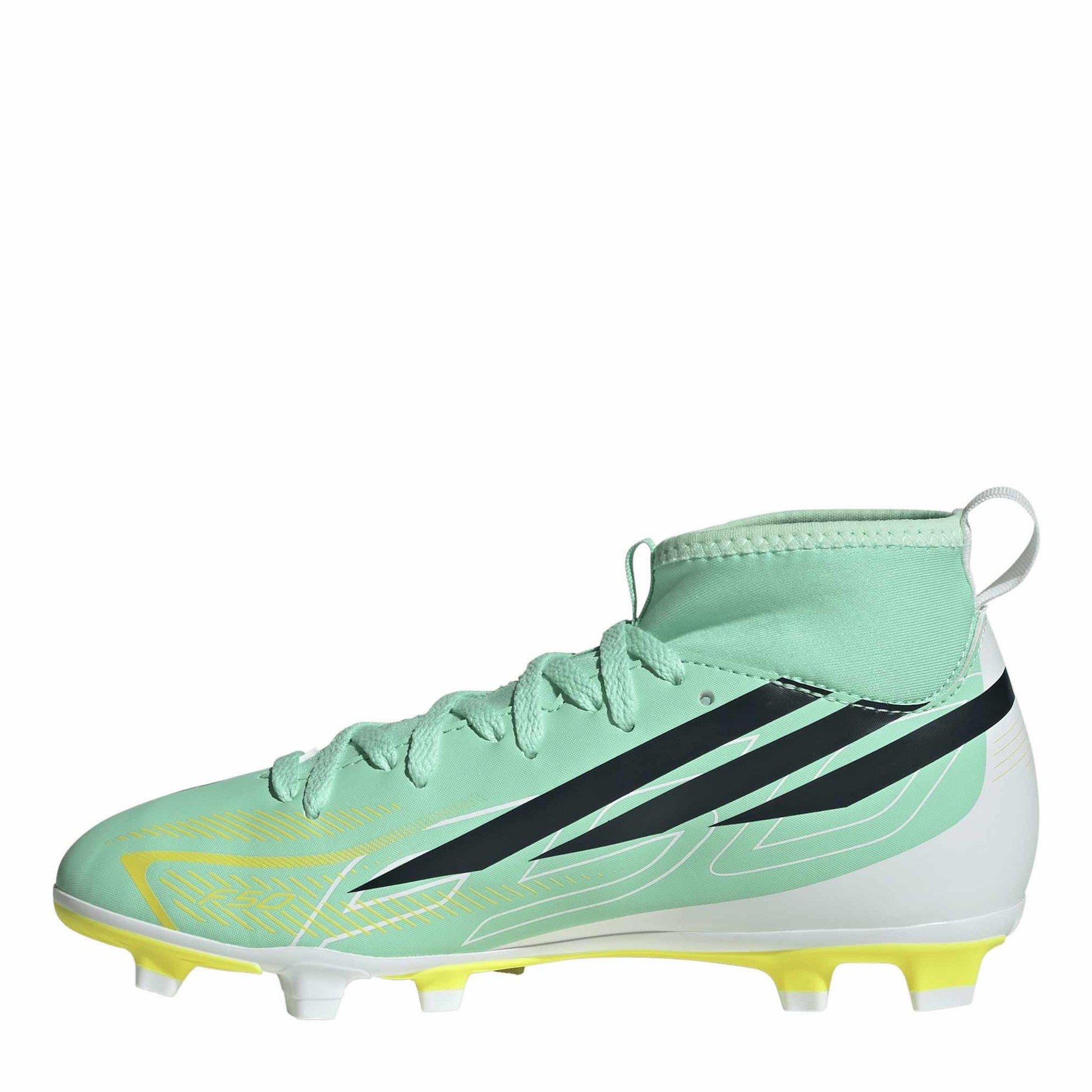 Mint/Black - adidas - Kids' F50 Firm-Ground Football Boots - 2