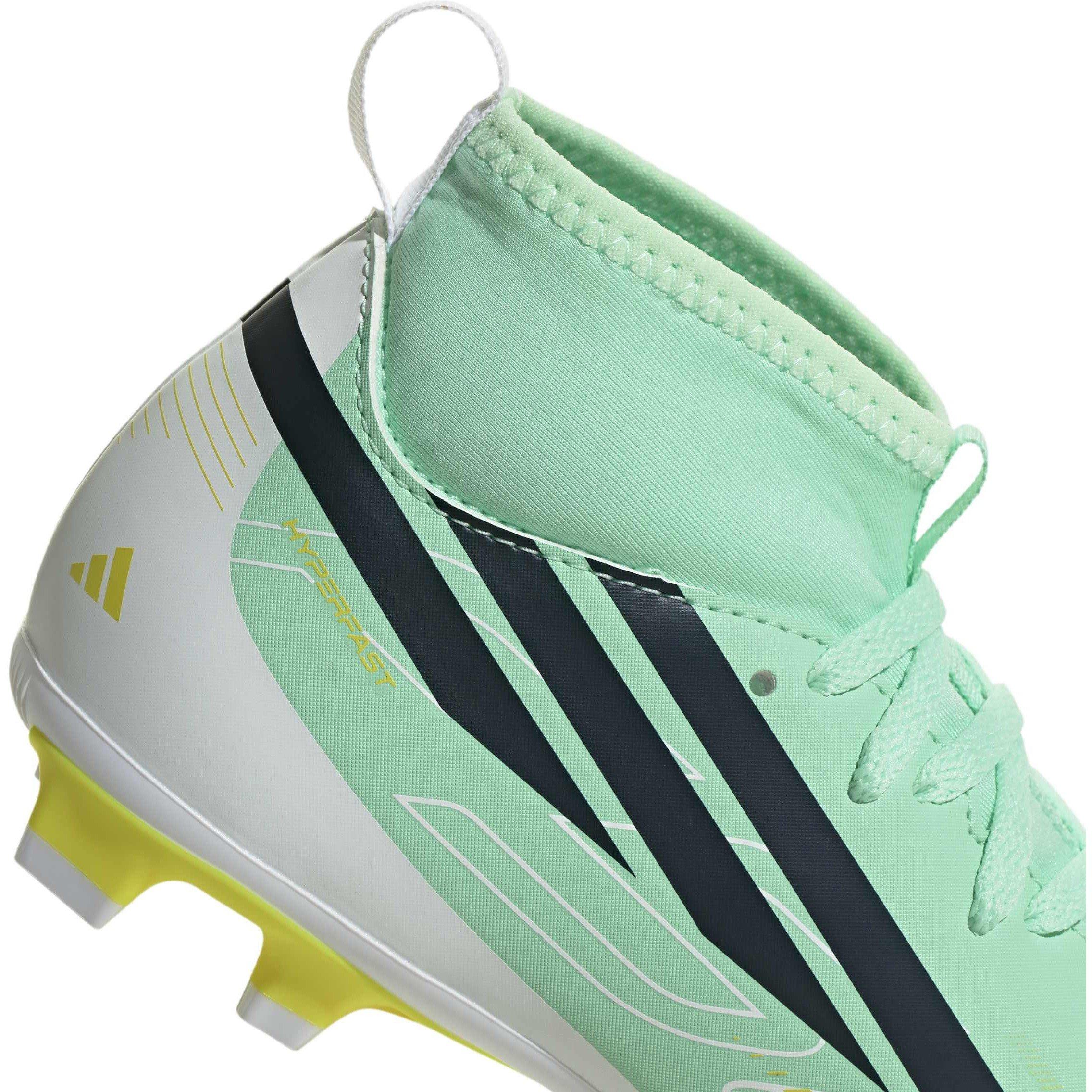 Mint/Black - adidas - Kids' F50 Firm-Ground Football Boots - 7