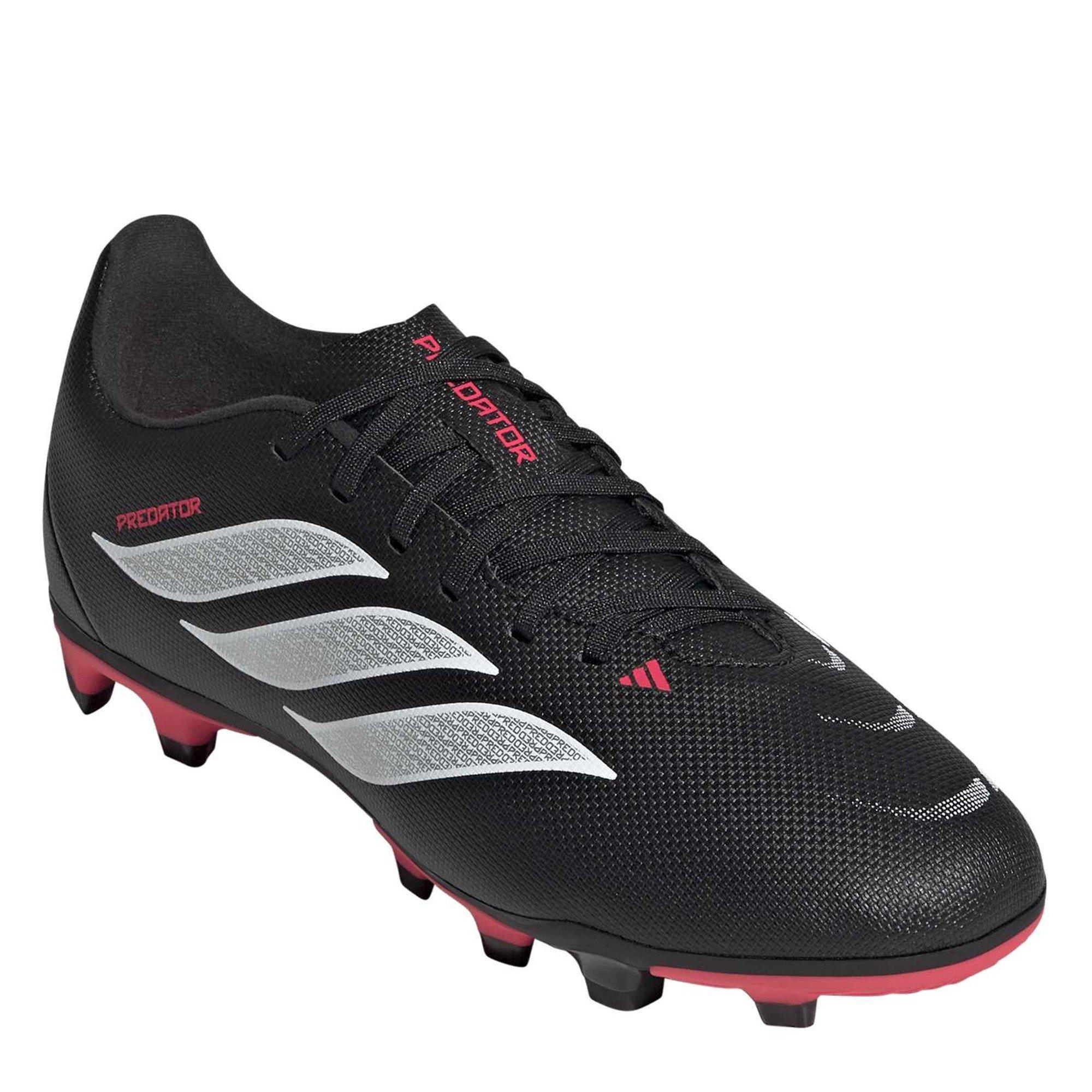 Blk/Wht/Red - adidas - Predator Club Firm Ground Junior Football Boots - 3