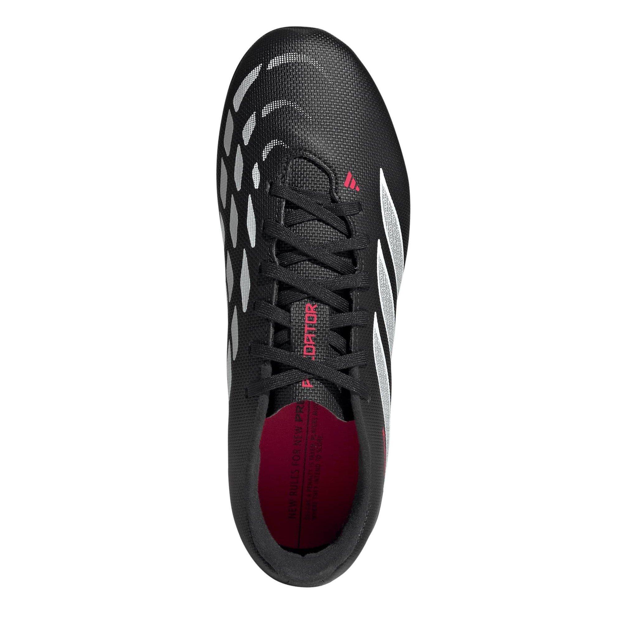 Blk/Wht/Red - adidas - Predator Club Firm Ground Junior Football Boots - 5