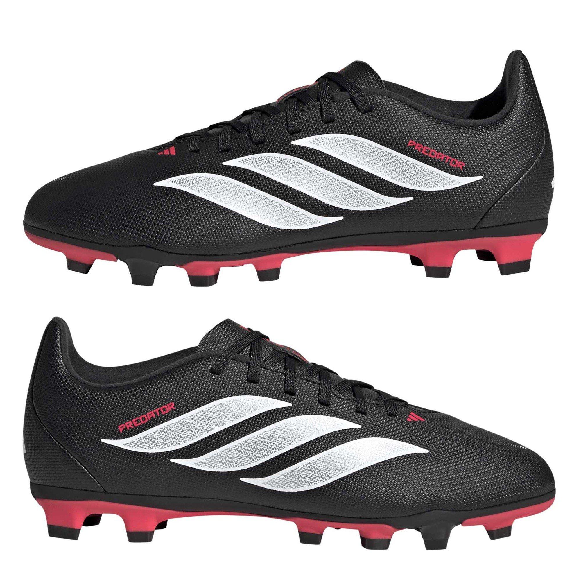 Blk/Wht/Red - adidas - Predator Club Firm Ground Junior Football Boots - 9